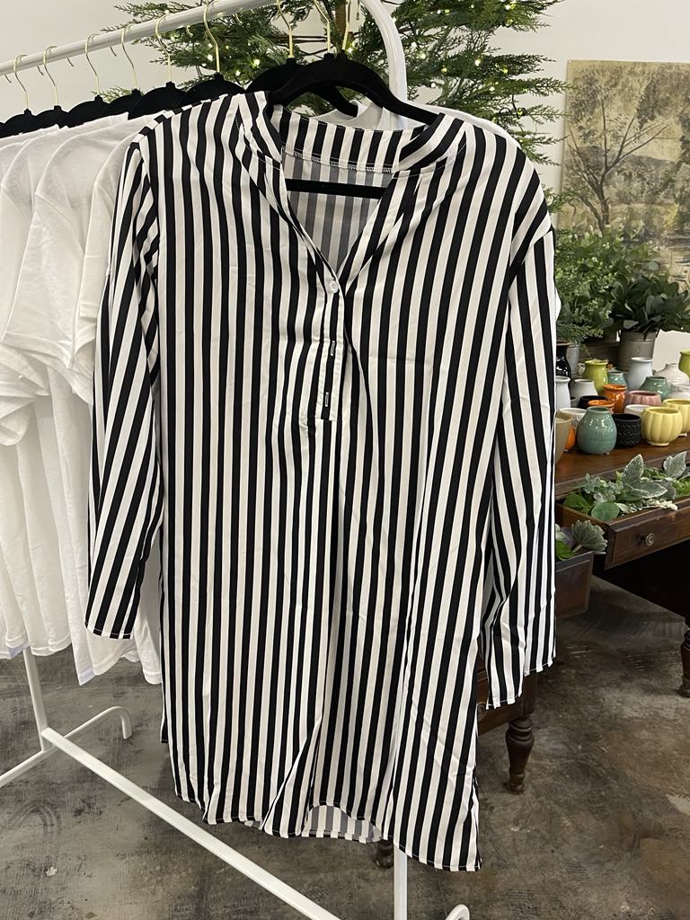 Black & White Stripe Dress
