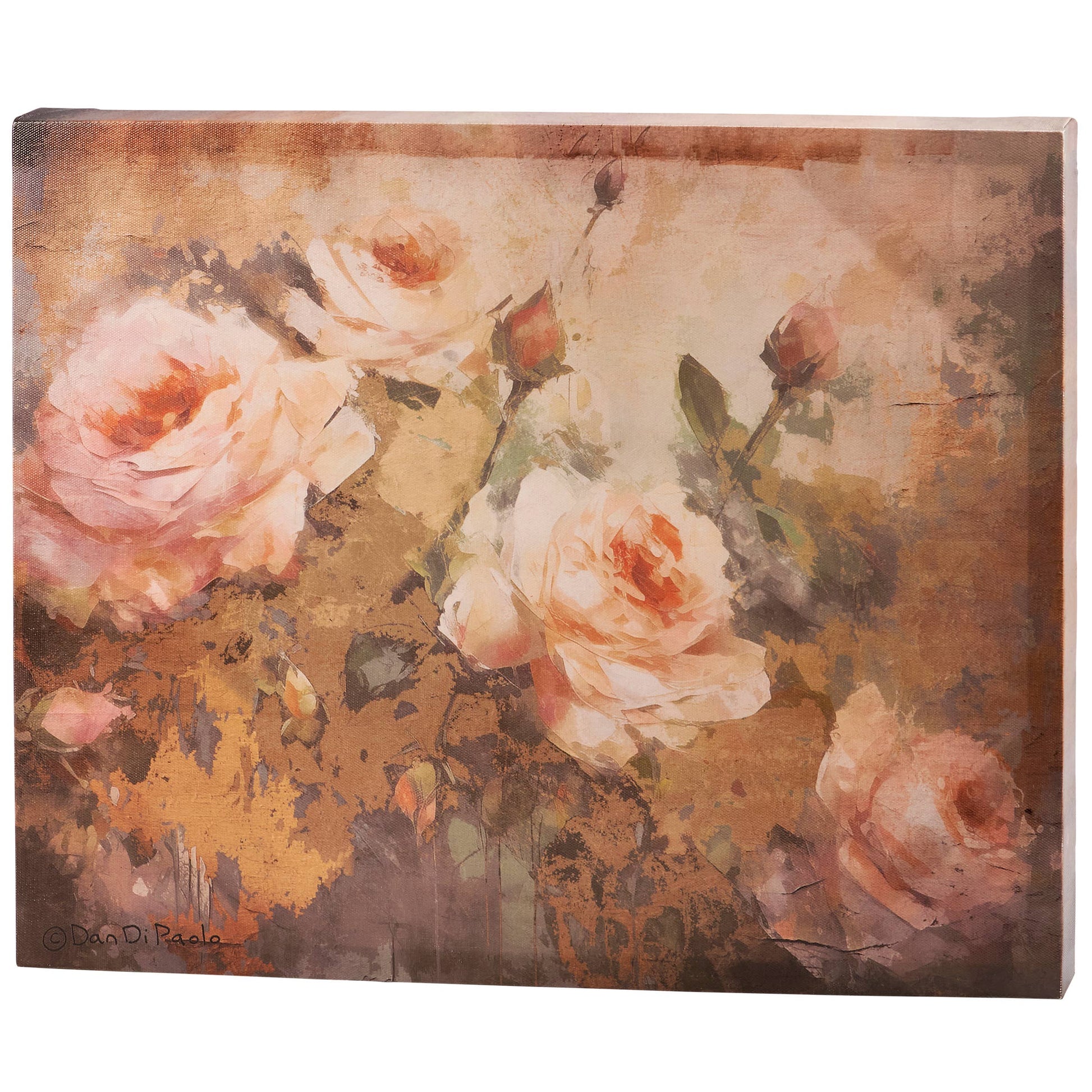 Tea Roses Canvas Wall Art
