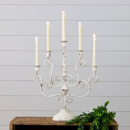 Distressed Candelabra