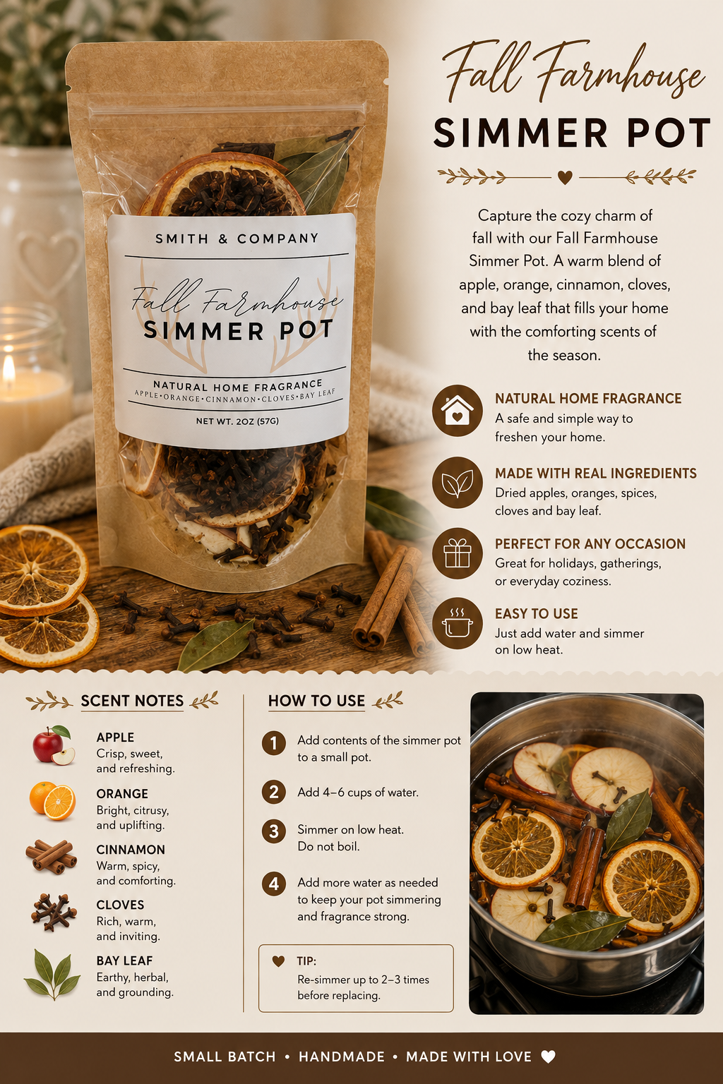 Fall Farmhouse Simmer Pot