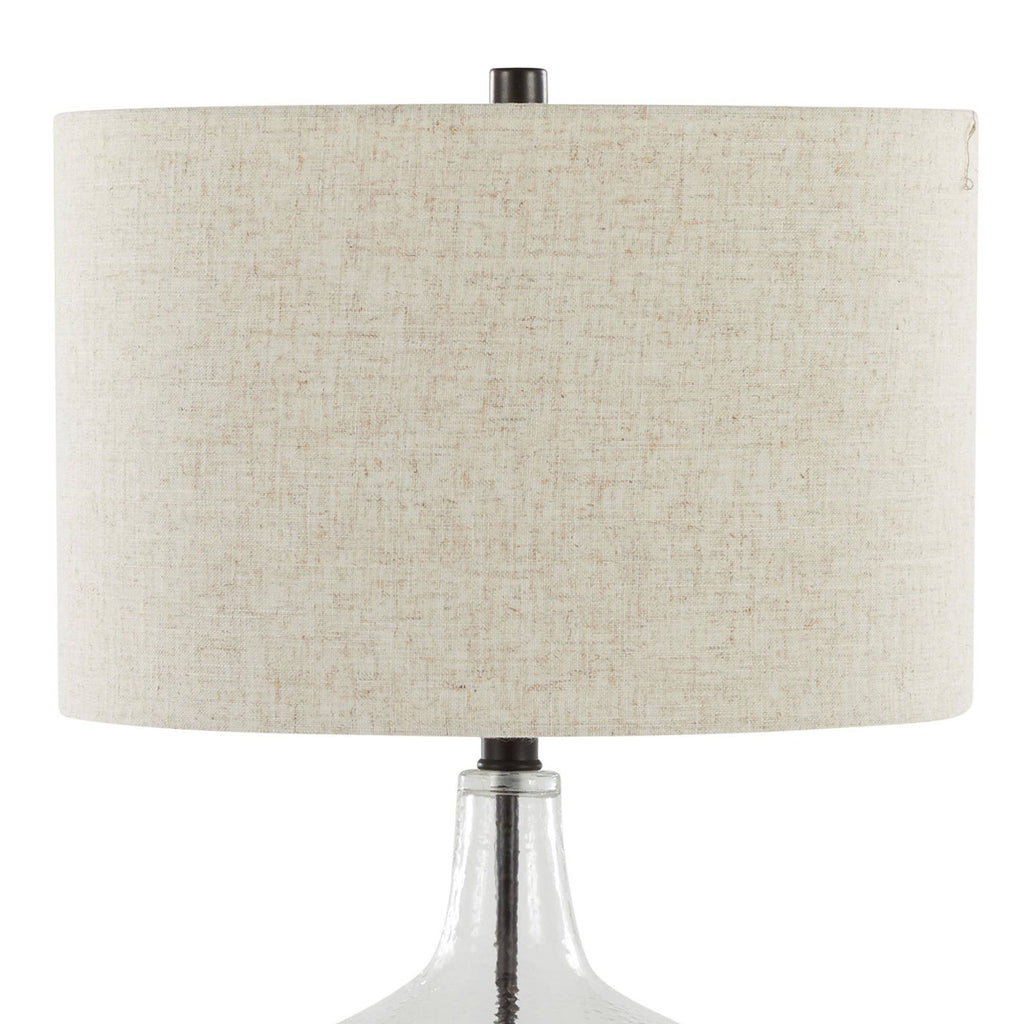 Botella 28" Glass Table Lamp with USB - Set of 2