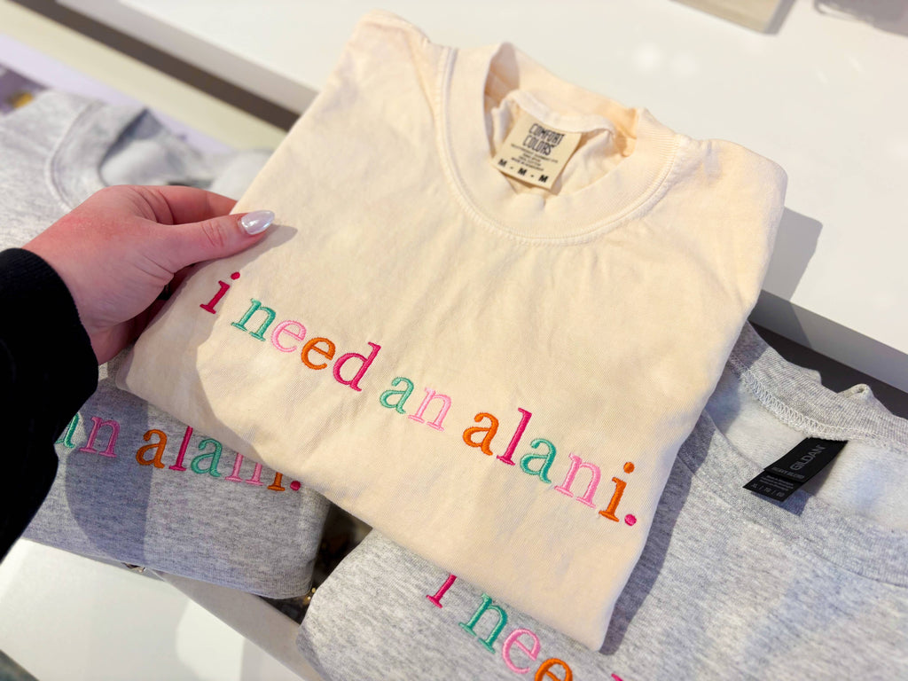 I need a drink Embroidered Tee | Trendy tee, summer tshirt