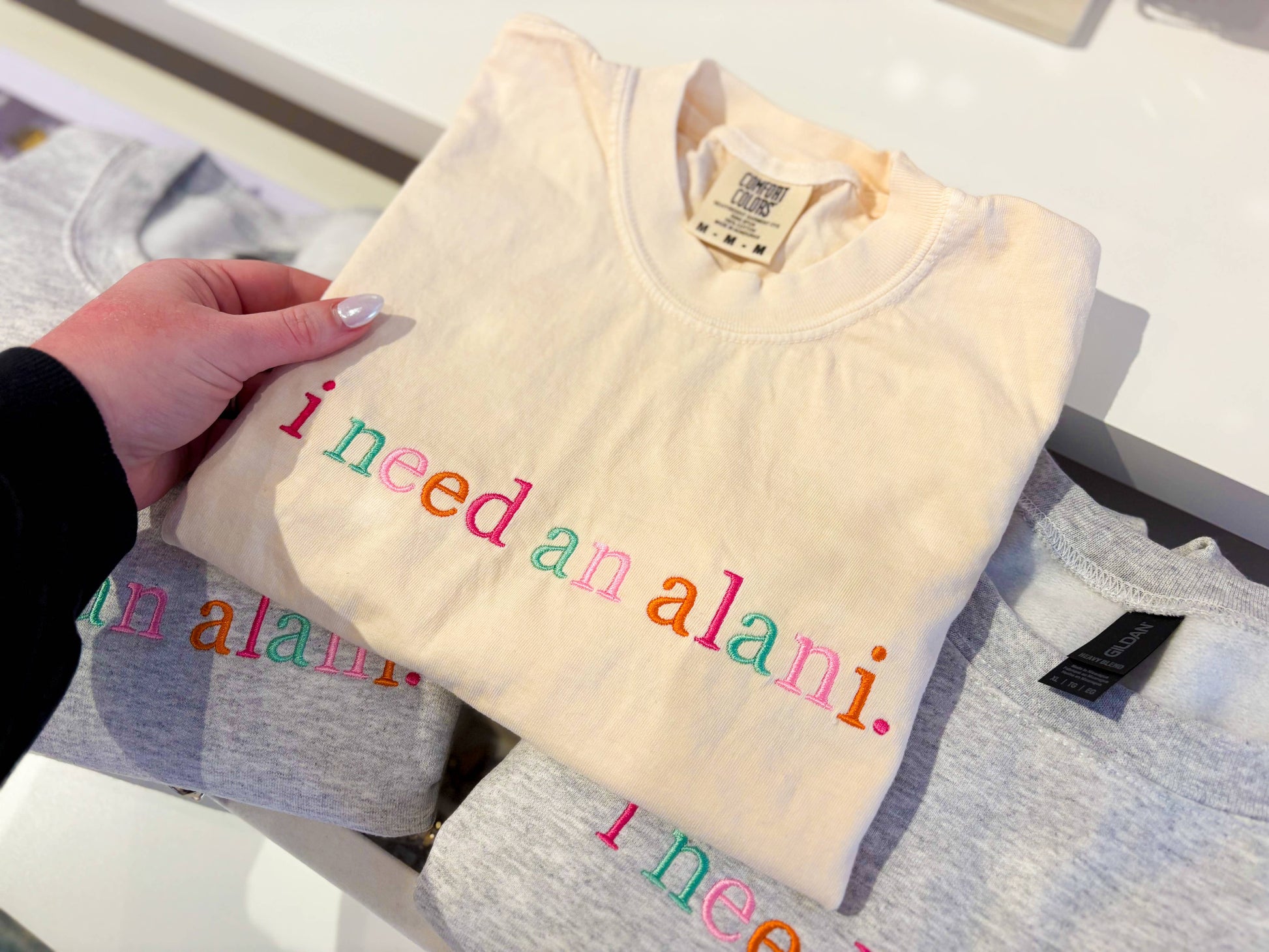 I need a drink Embroidered Tee | Trendy tee, summer tshirt