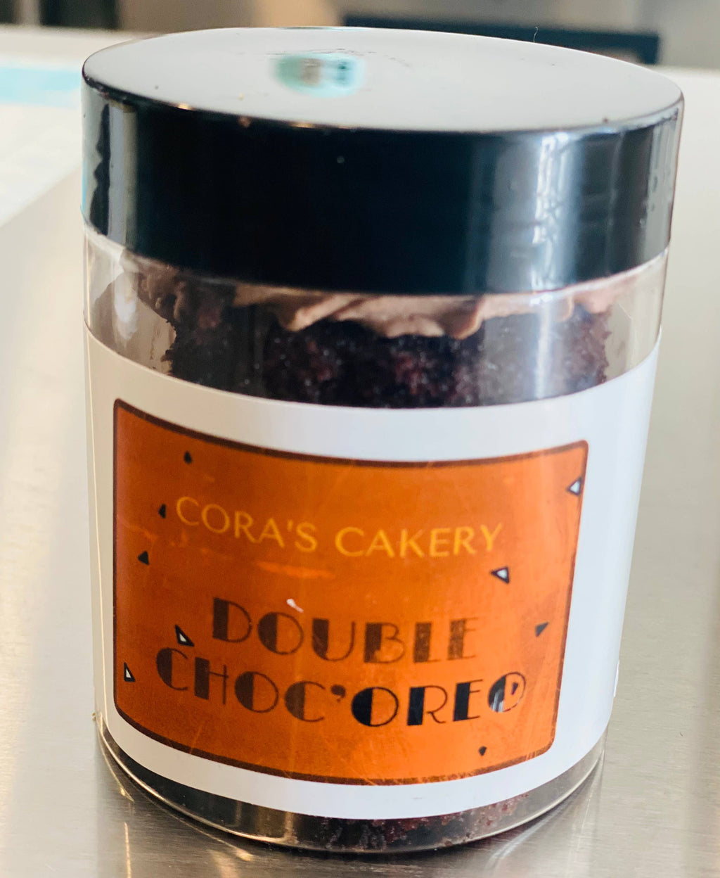 Double Chocolate Oreo Cake Jar