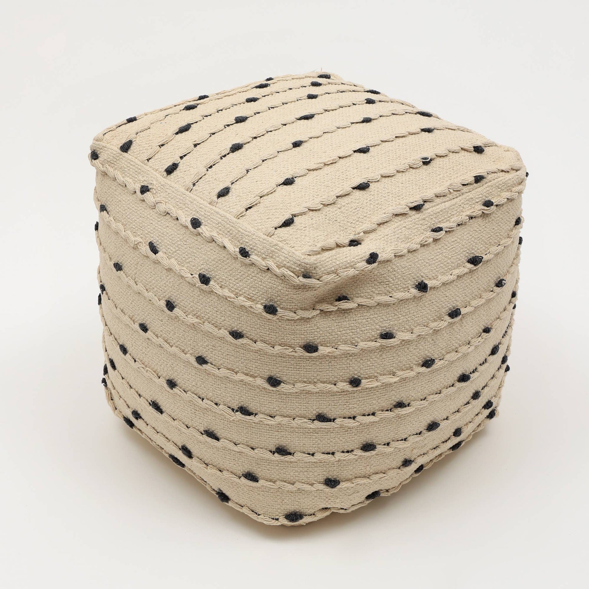 Woven Haven Pouf, 18"x18"