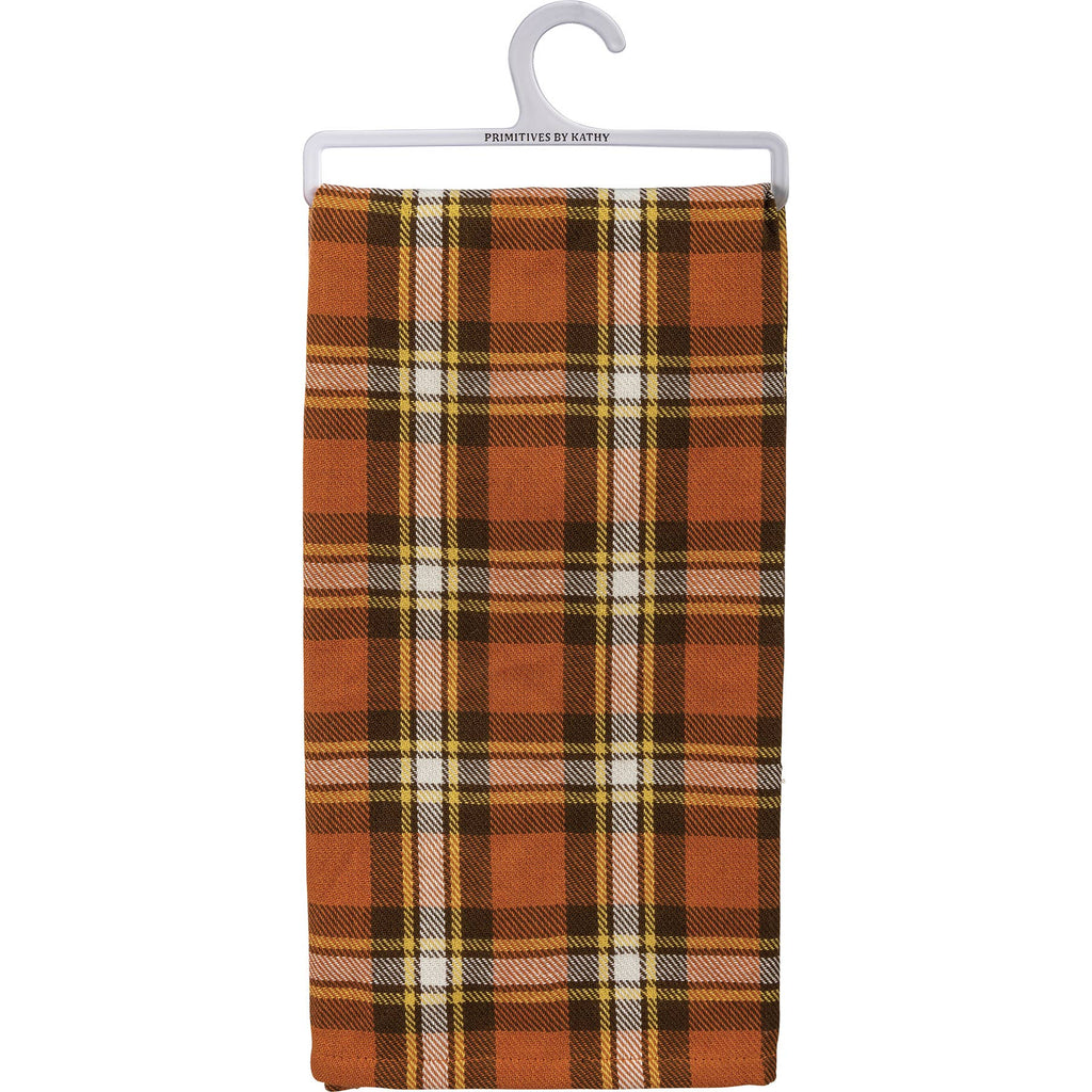 Fall Plaid Kitchen Towel