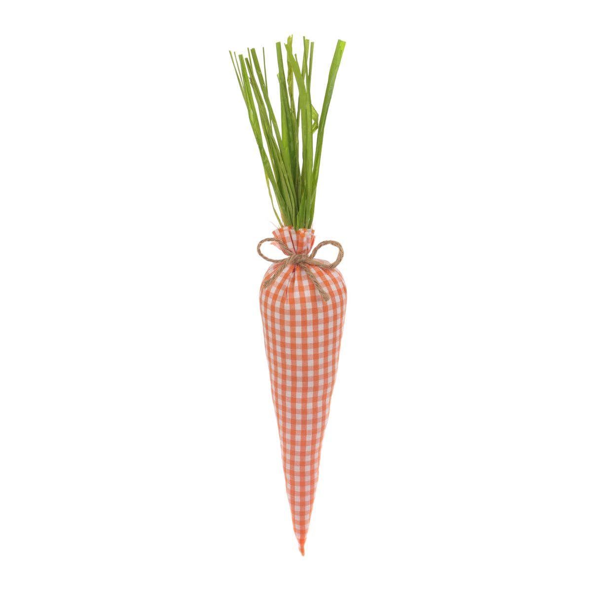 Orange Gingham Easter Fabric Carrot