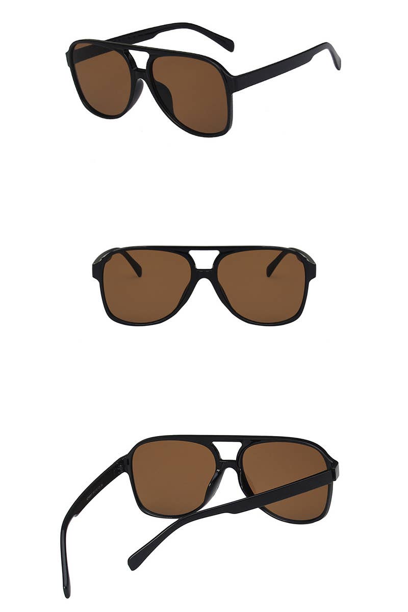 Vintage Double Bridge Aviator Sunglasses_CWASG0113