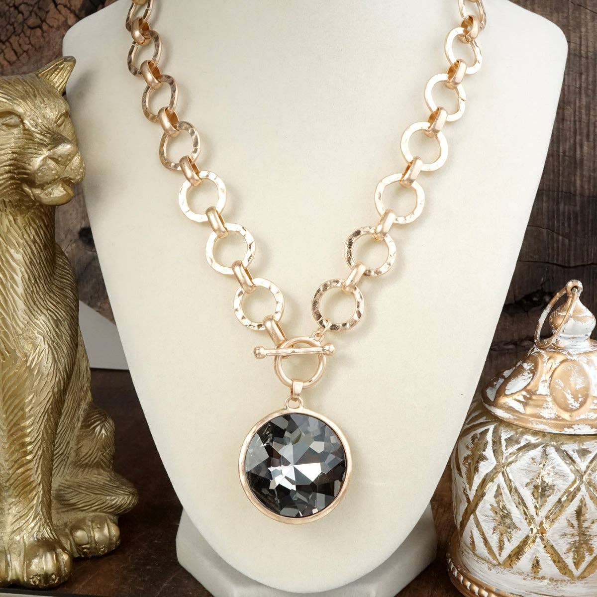 Chunky Ring Chain Necklace