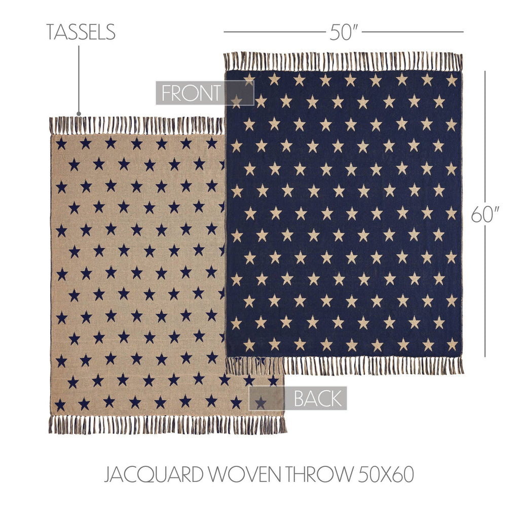 Jacquard Stars Woven Throw