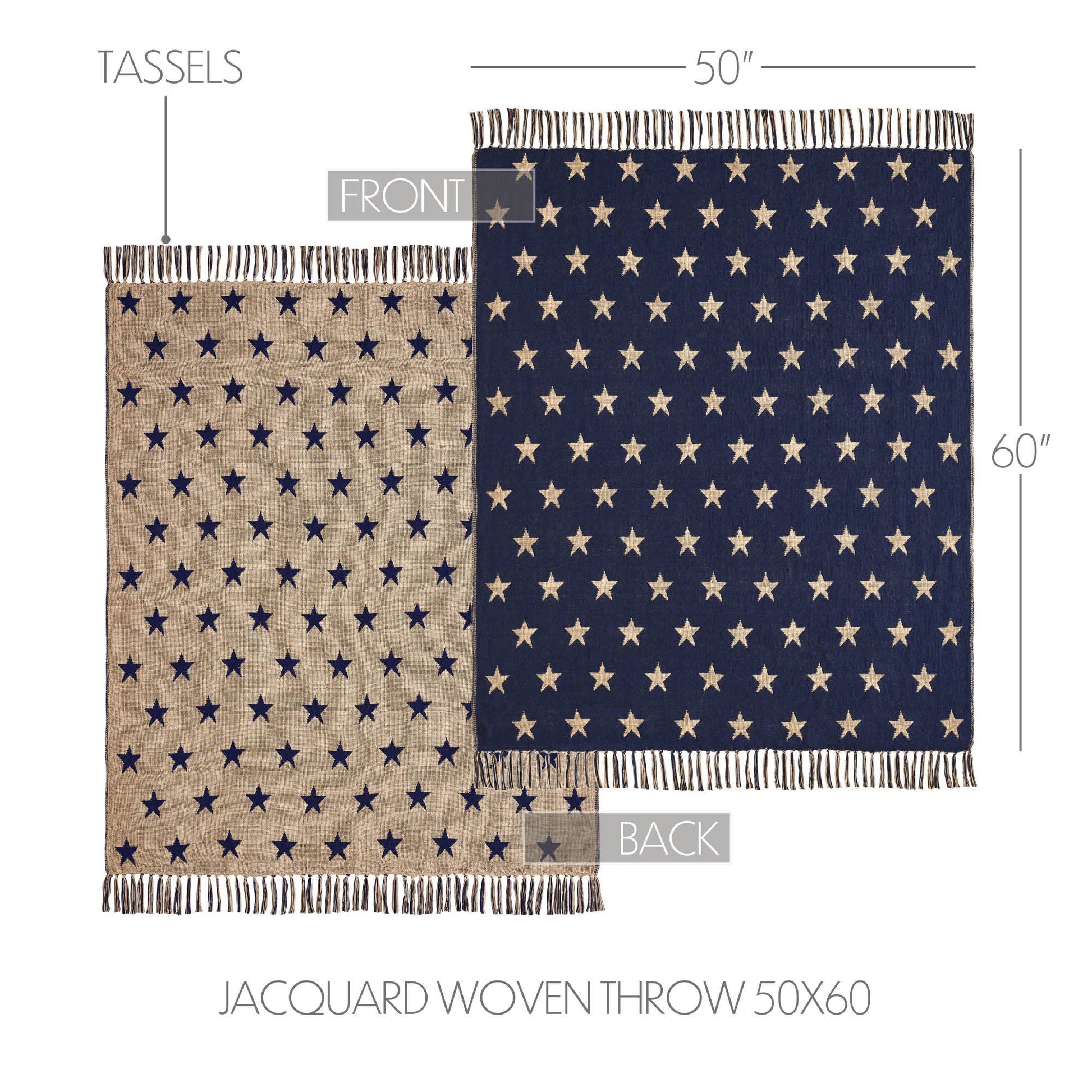 Jacquard Stars Woven Throw