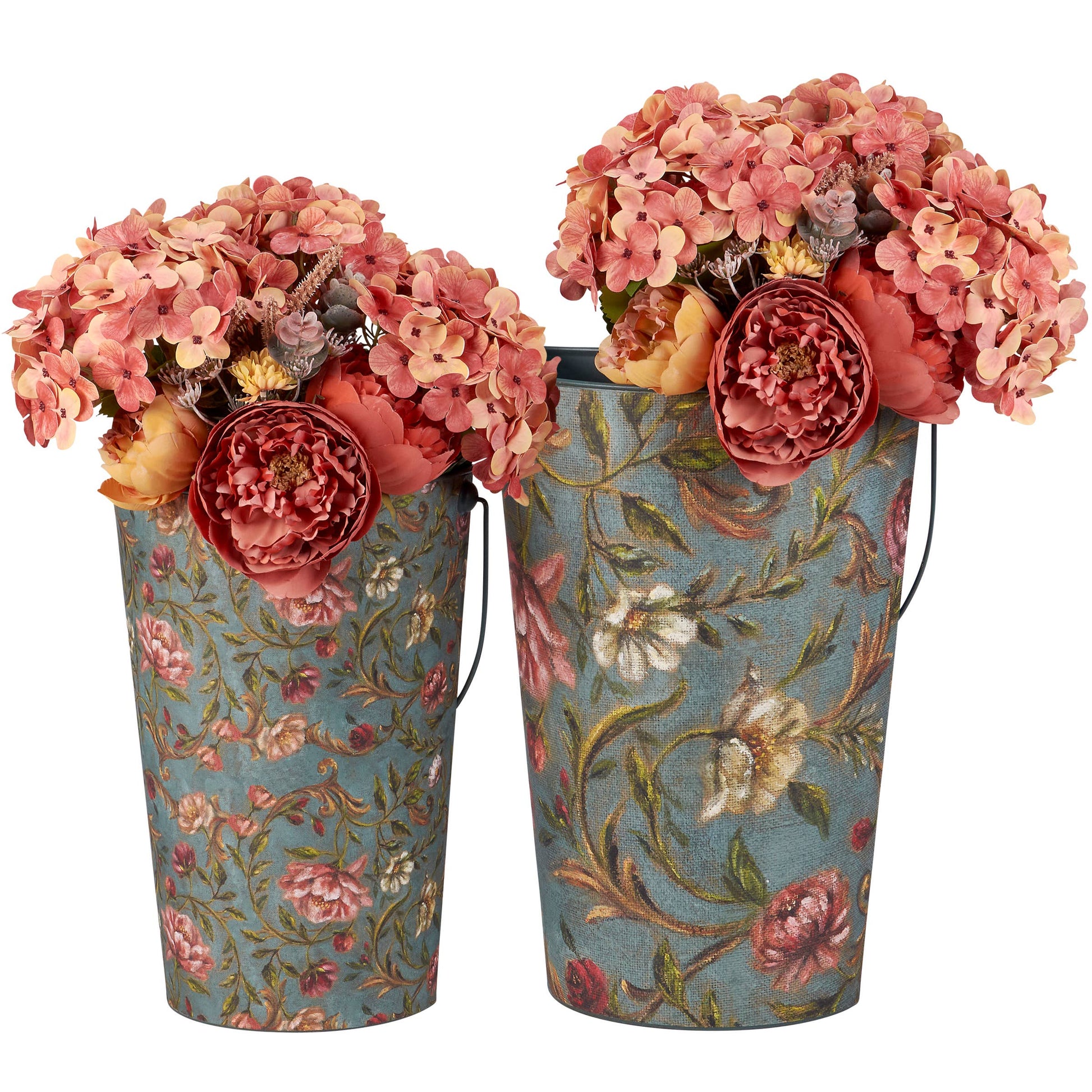 Floral Nouveau Wall Bucket