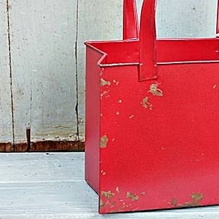 Distressed Metal Tote Bag