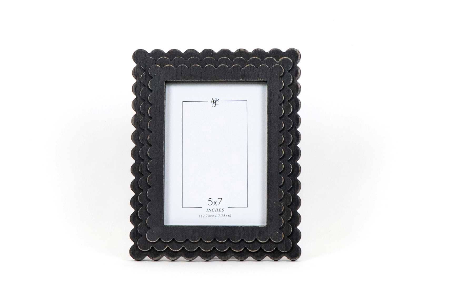 Rectangle Black Scallop Frame
