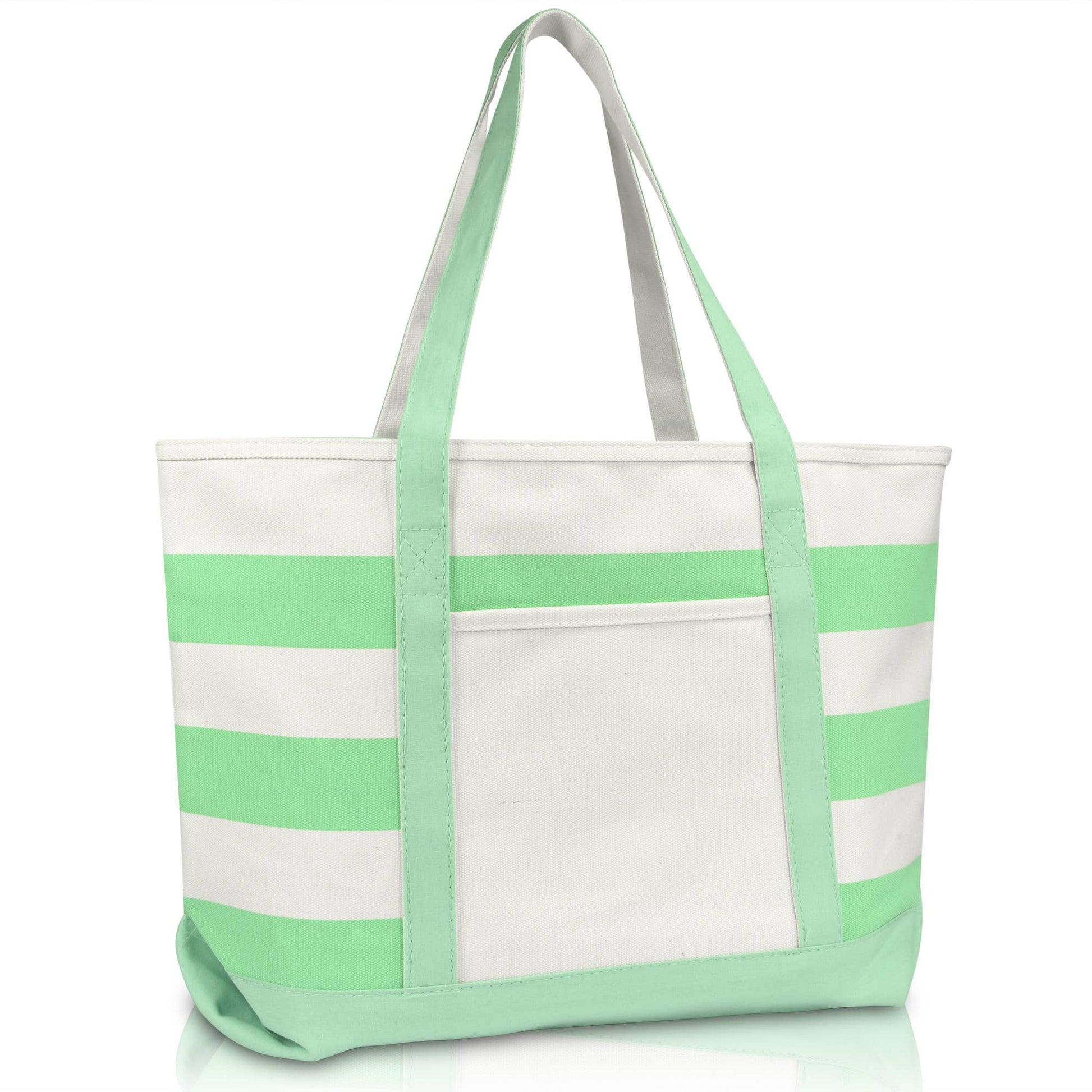 Dalix 23" Premium Striped Tote Bag