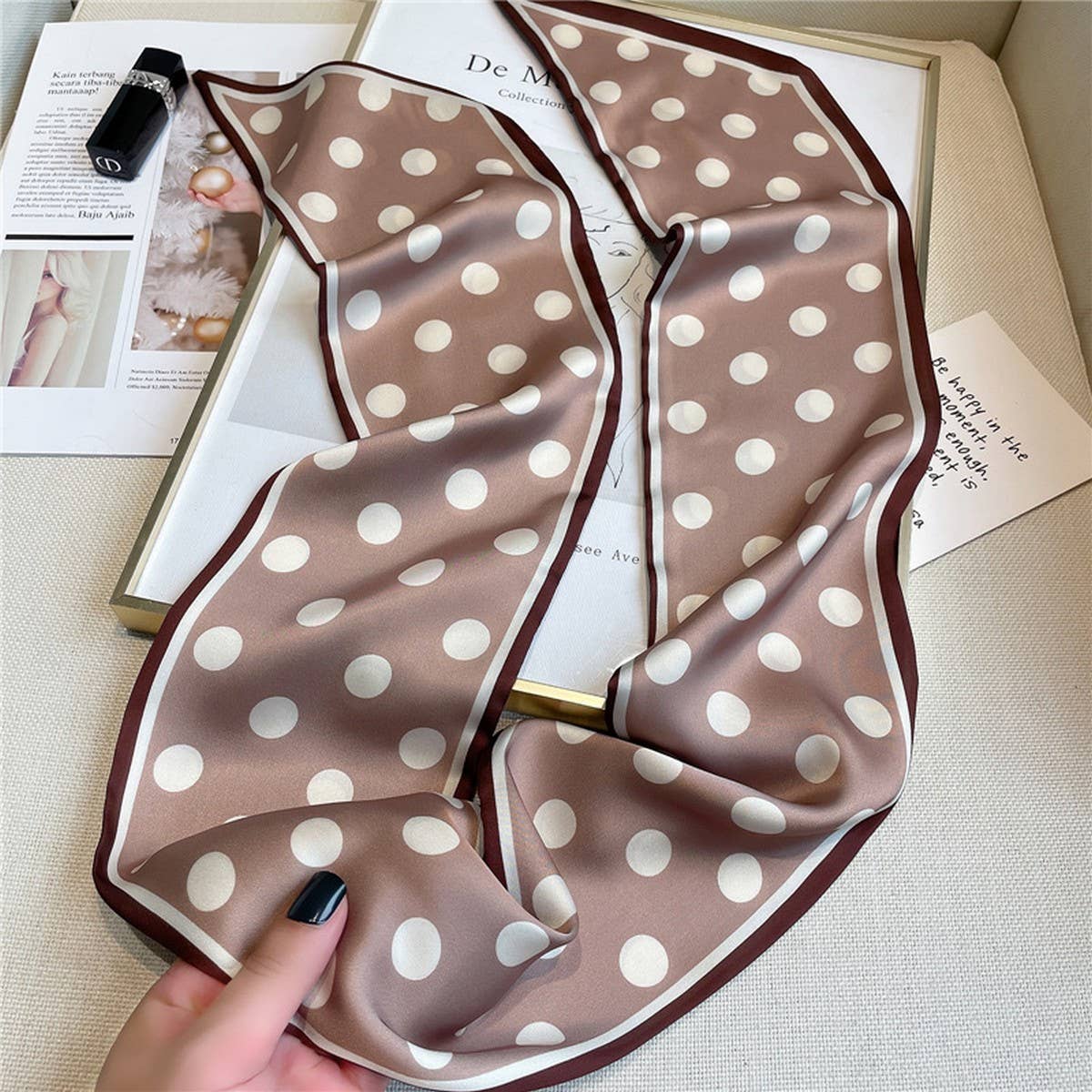 POLKA DOT HEAD SCARF