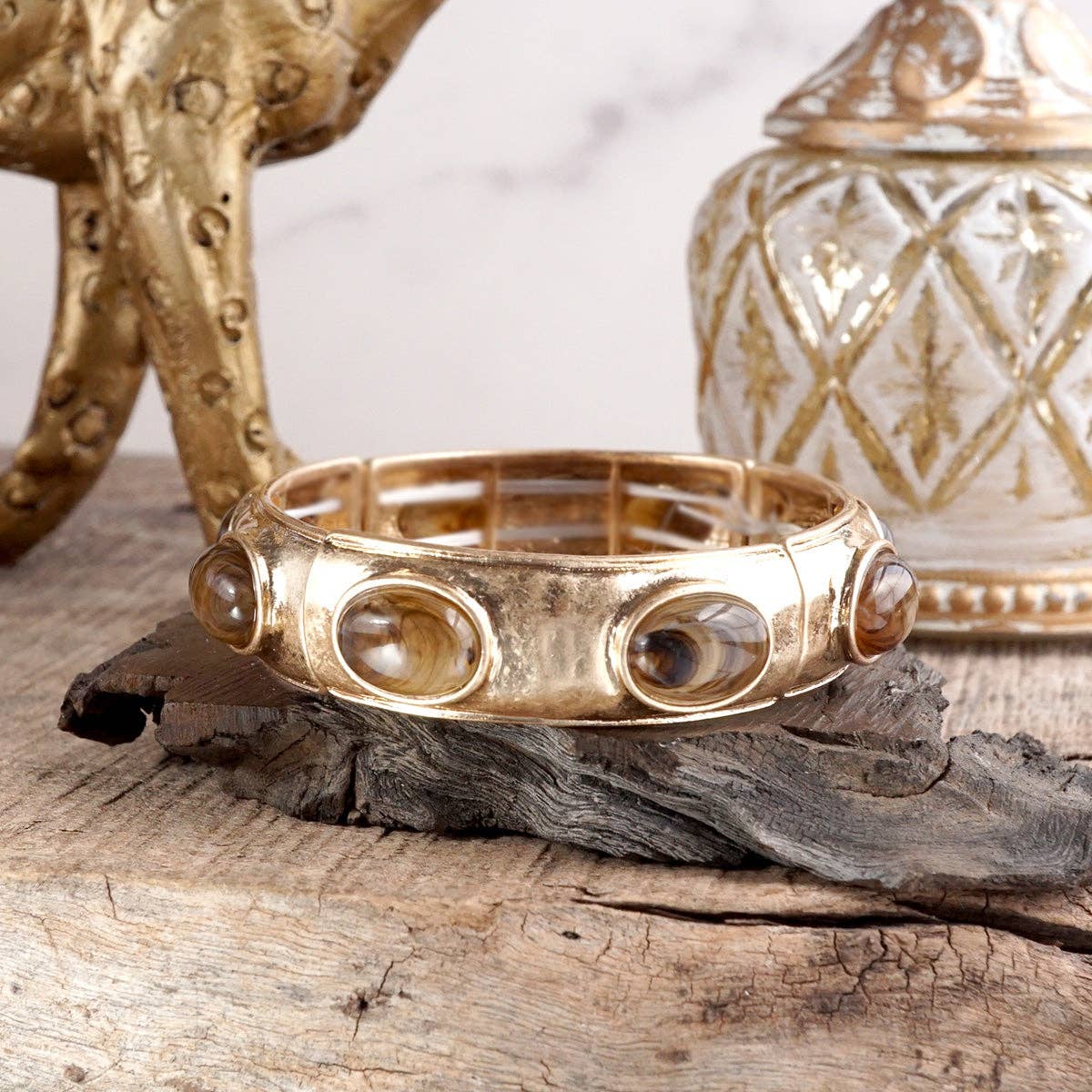 Sunlit Horizon Golden Bangle