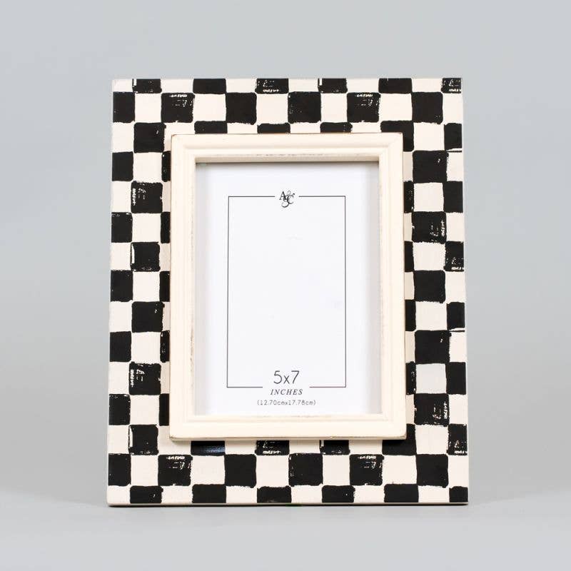 Black and White Check Frame