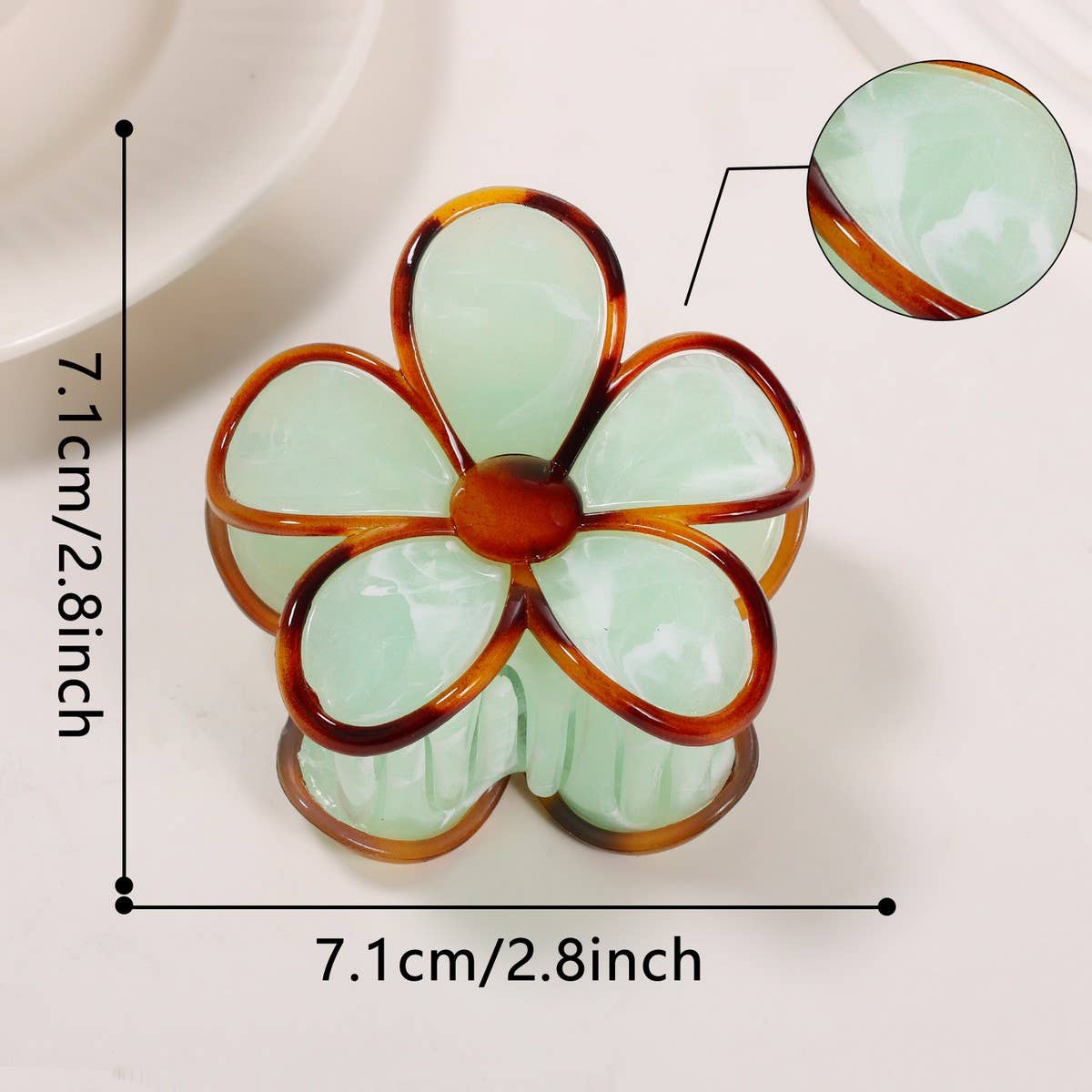 Vintage Floral Claw Clip
