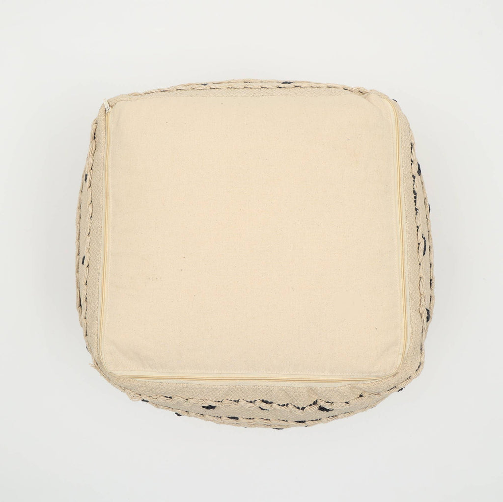 Woven Haven Pouf, 18"x18"