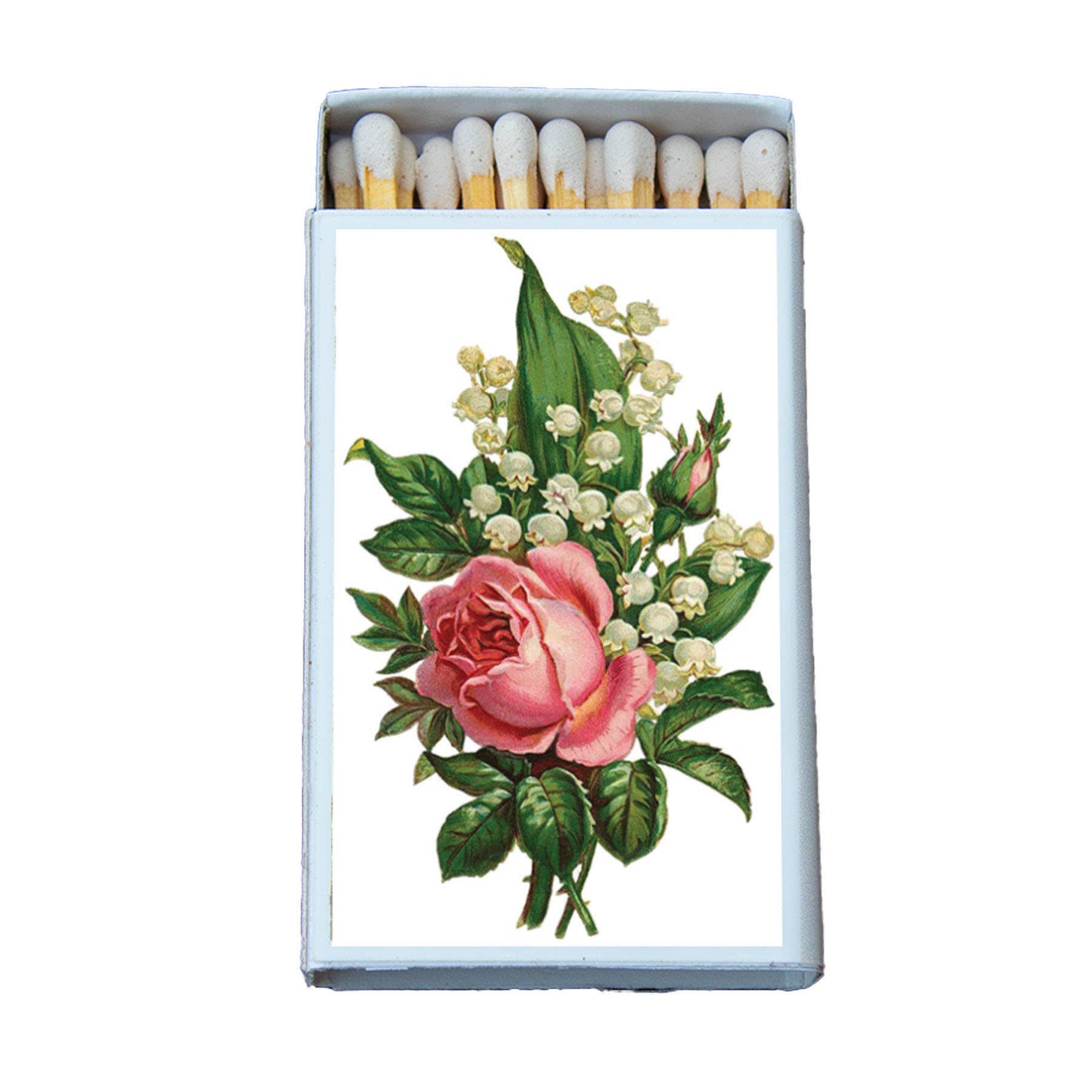 Matches • Flowers Vintage Roses • Home Decor for Candles
