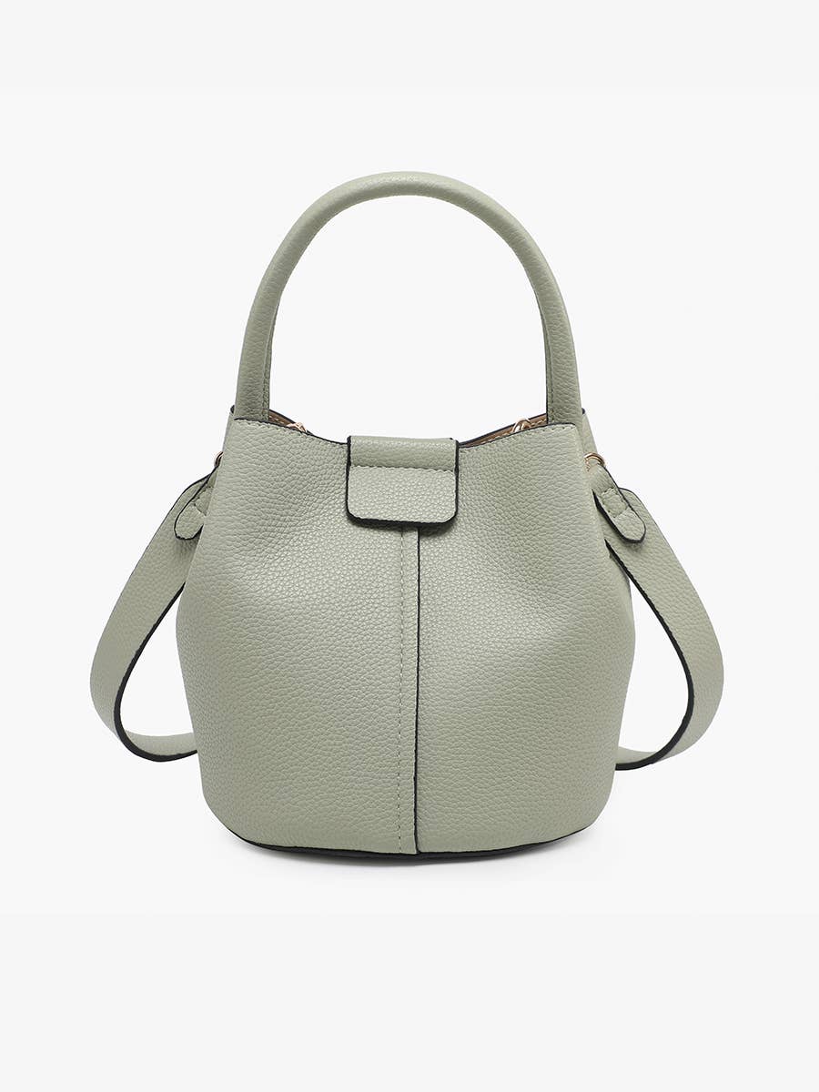 M2528 Farrah Bucket Bag w/ Top Handle & Inner Bag