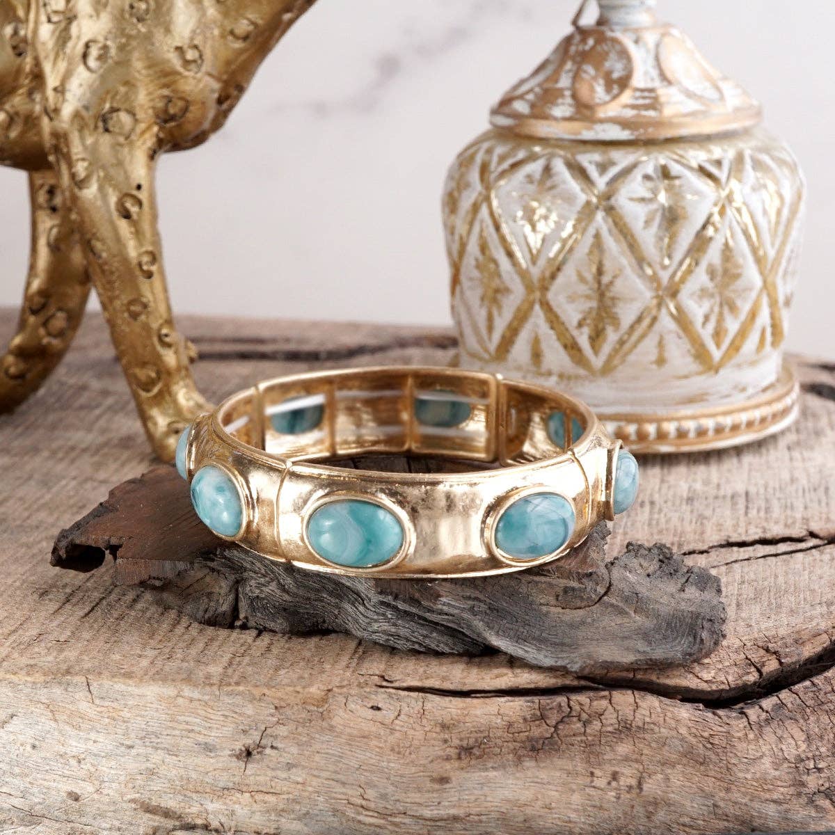 Sunlit Horizon Golden Bangle