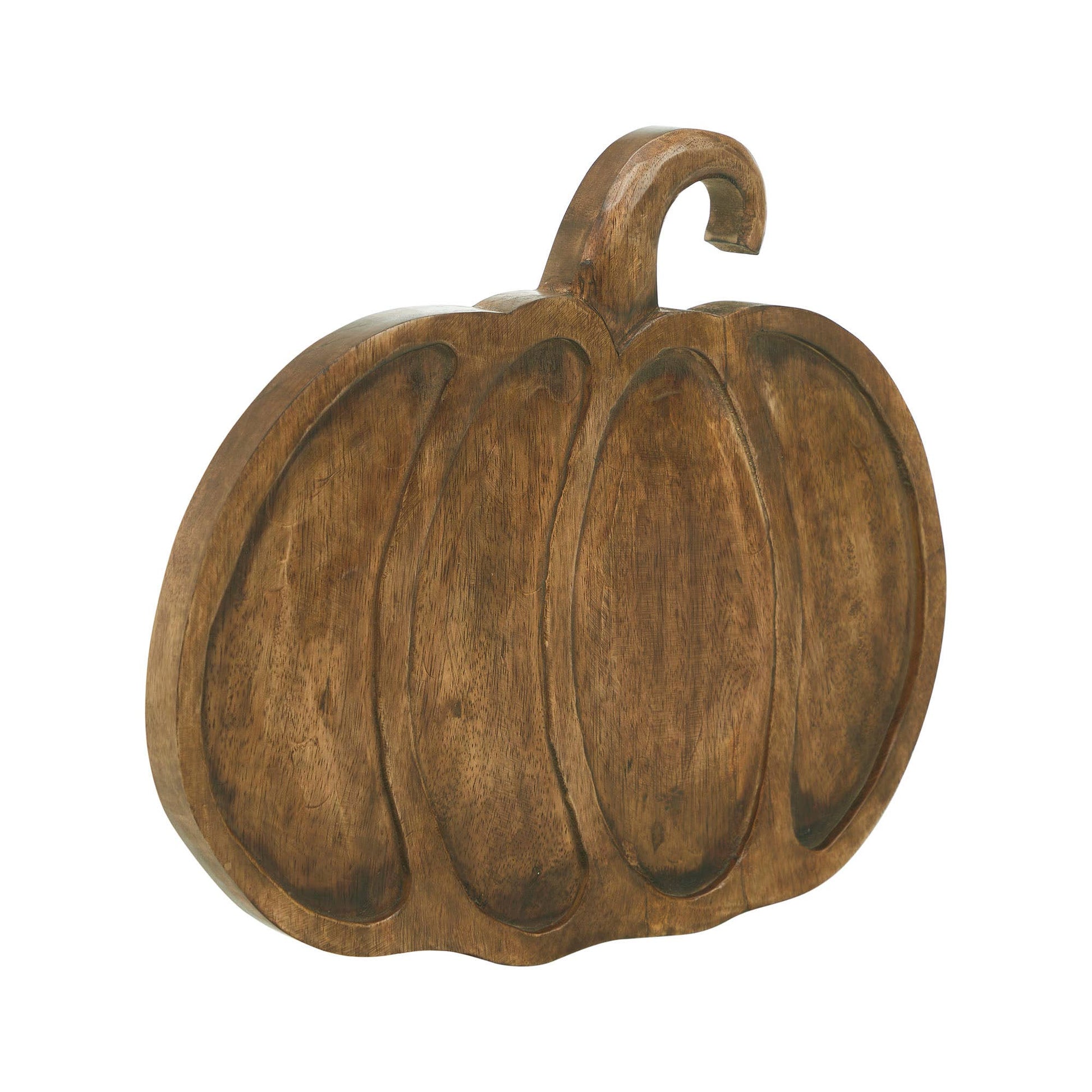Wooden Pumpkin Decorative Tray