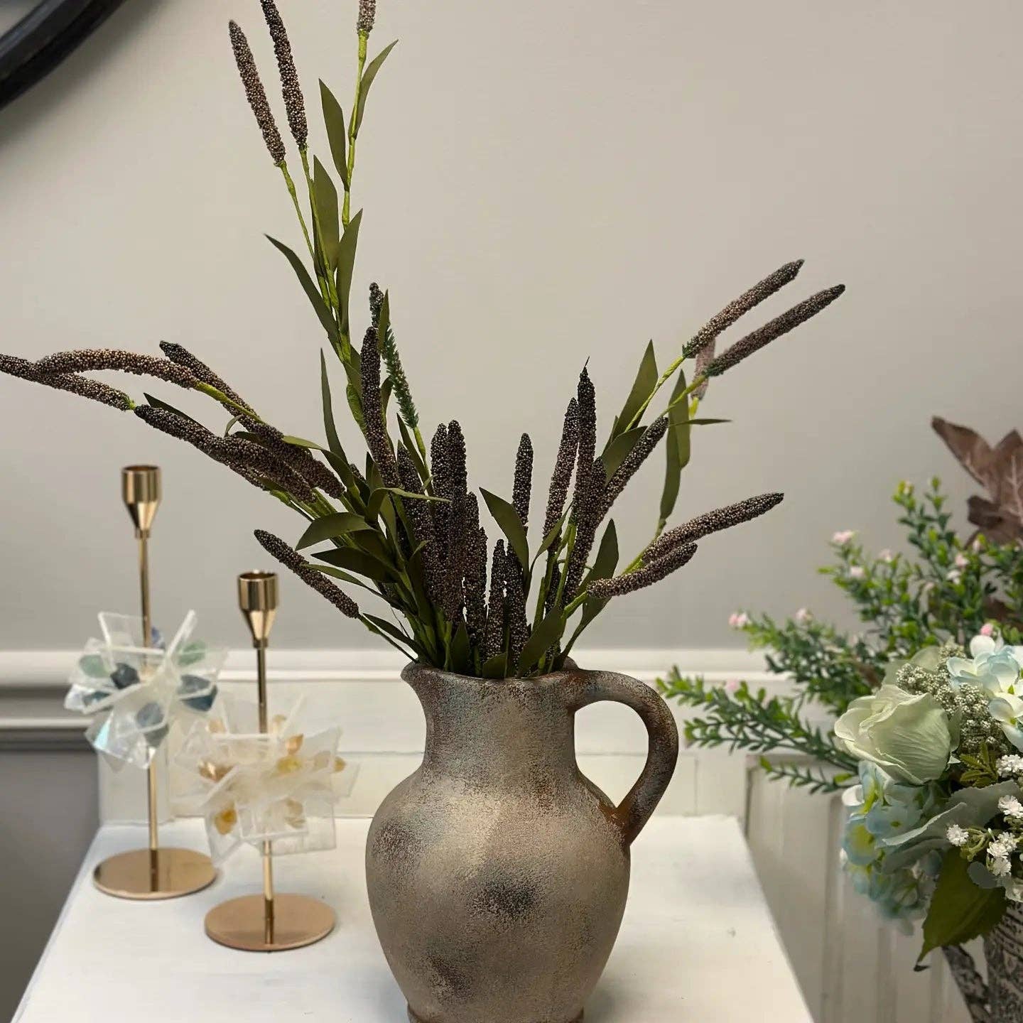 Rustic Aged Terracotta Vase