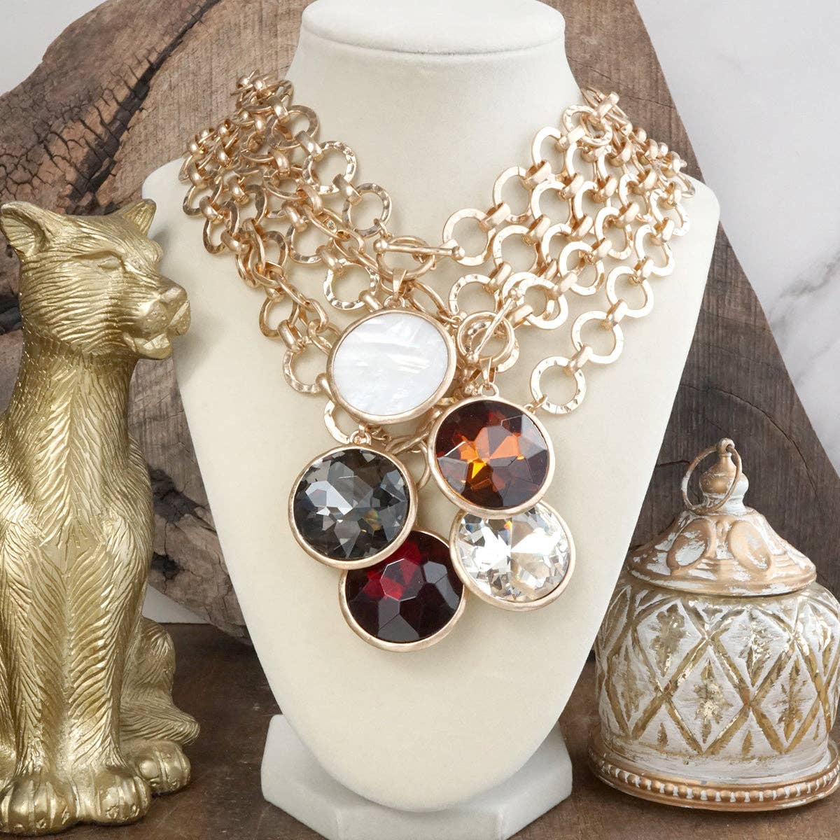 Chunky Ring Chain Necklace