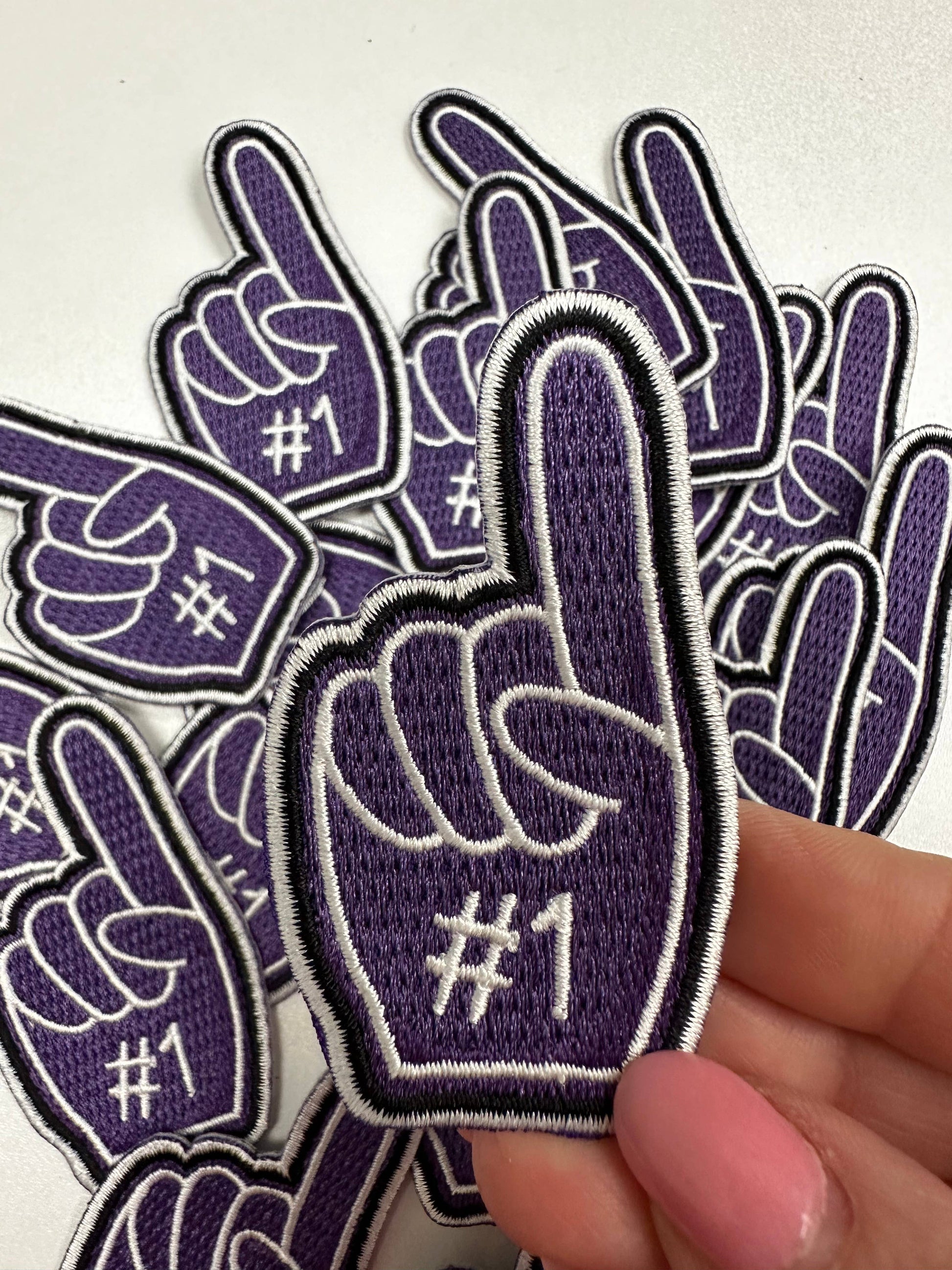 Fan finger, finger patch, fan patch, sports patch, game day