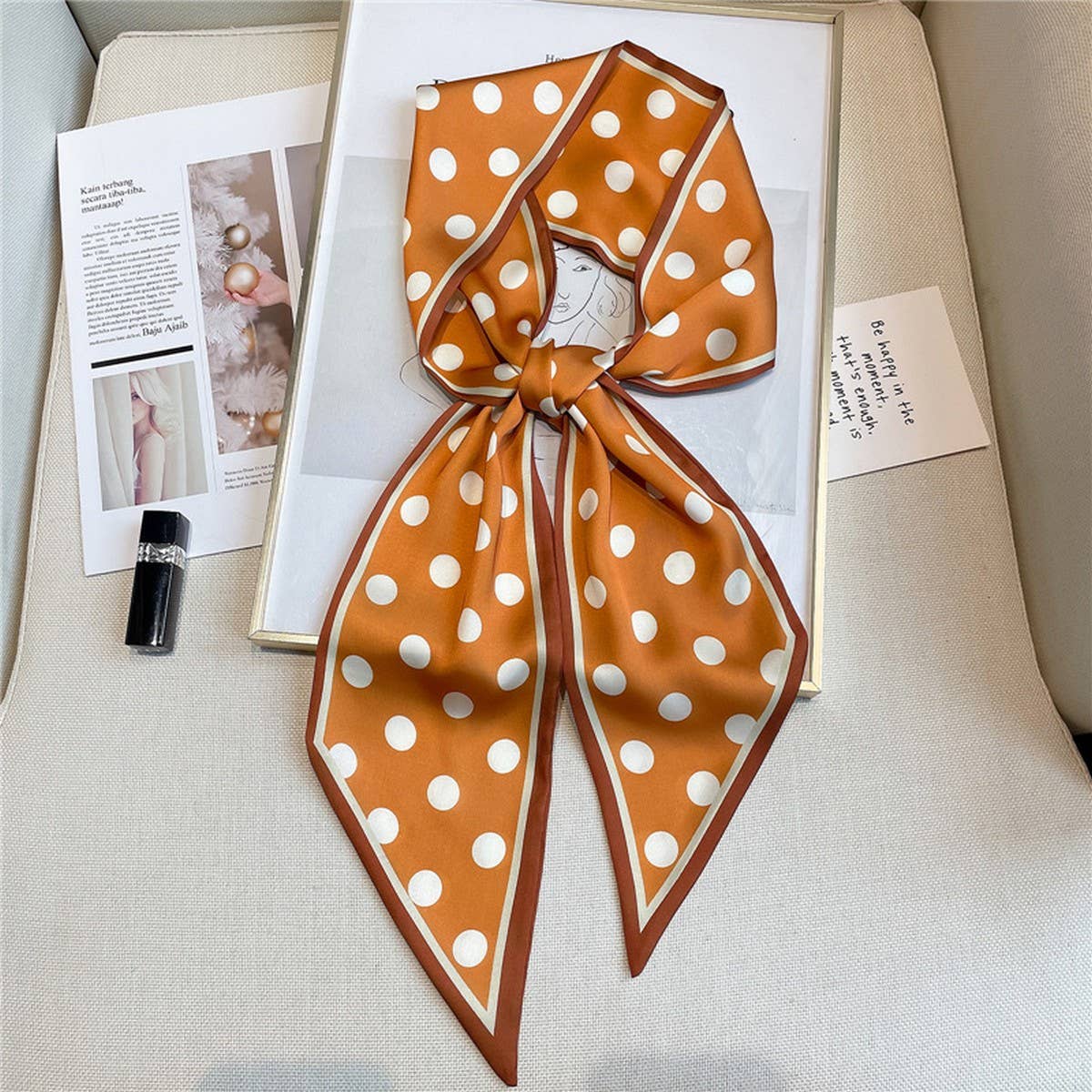 POLKA DOT HEAD SCARF