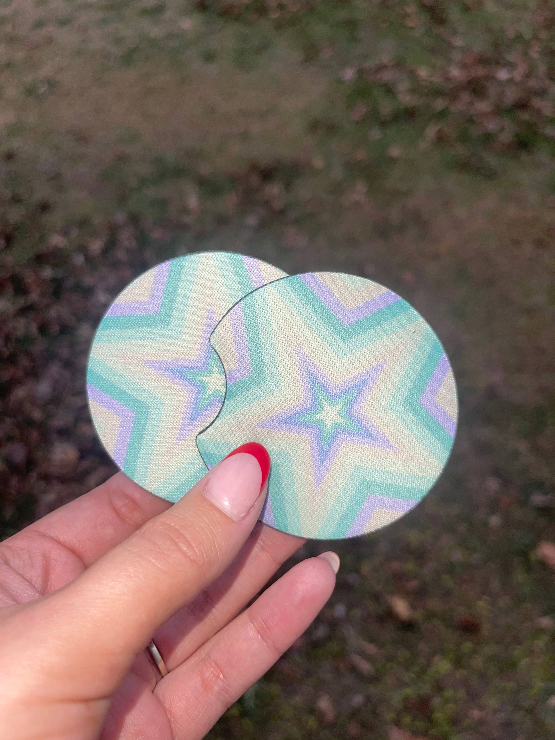 Pastel Star Car Coaster Set