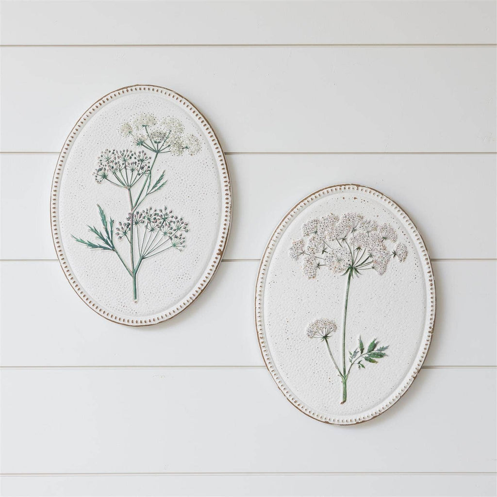 Embossed Queen Anne's Lace Art