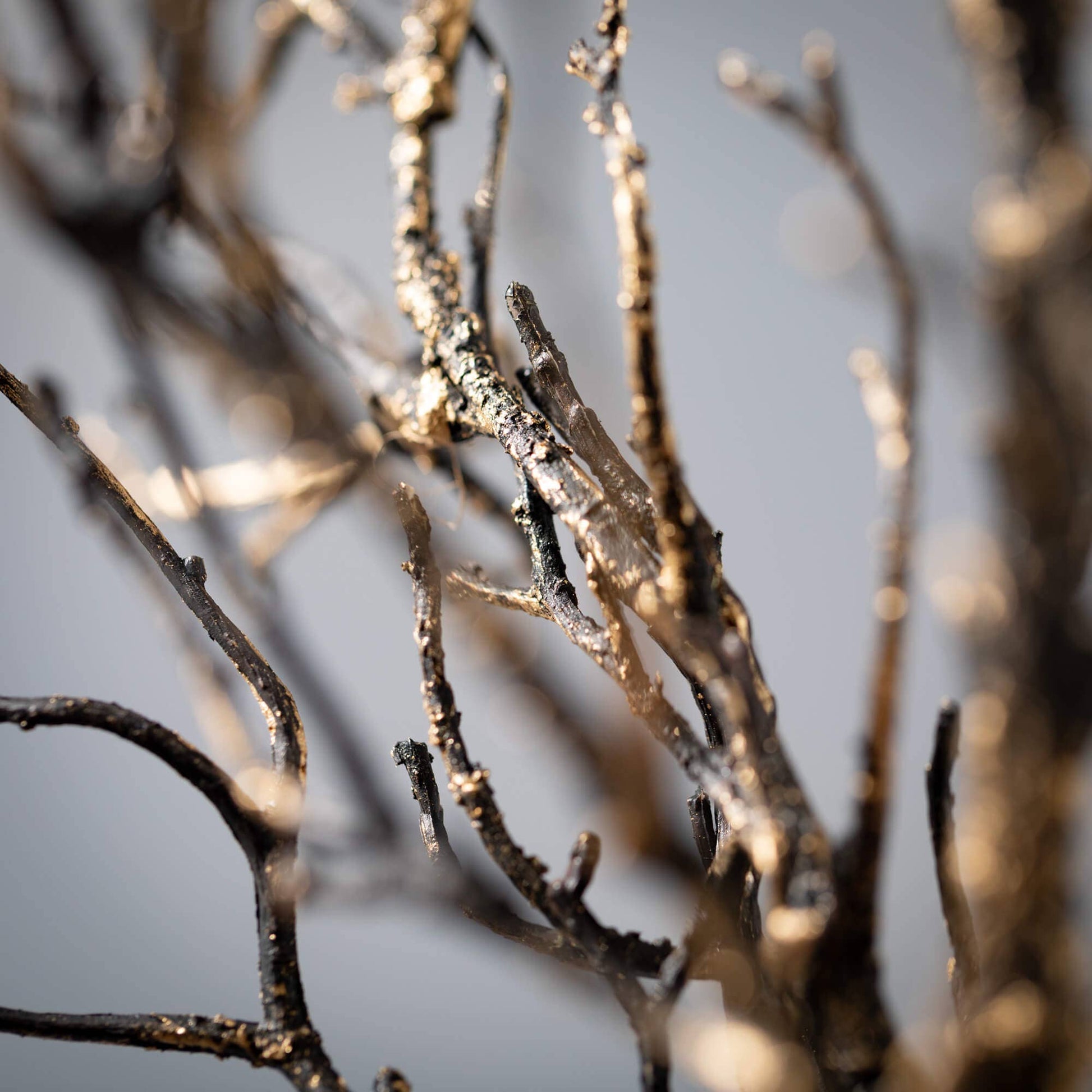 GOLD BRUSHED TWIG SPRAY 32.5"