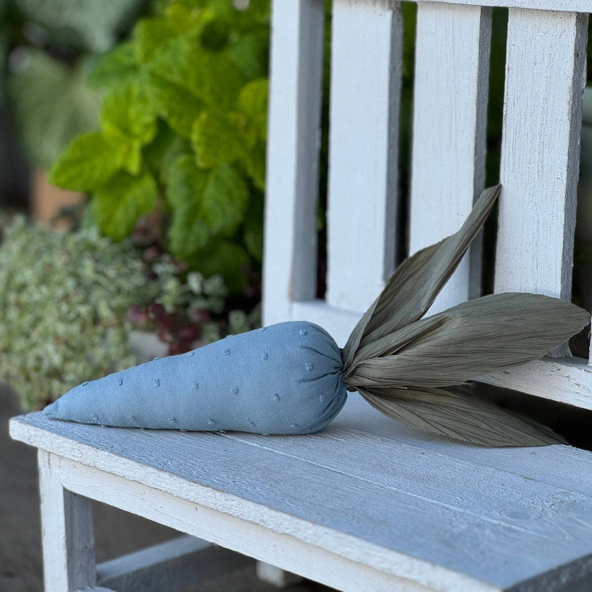 Blue Dot Fabric Carrot