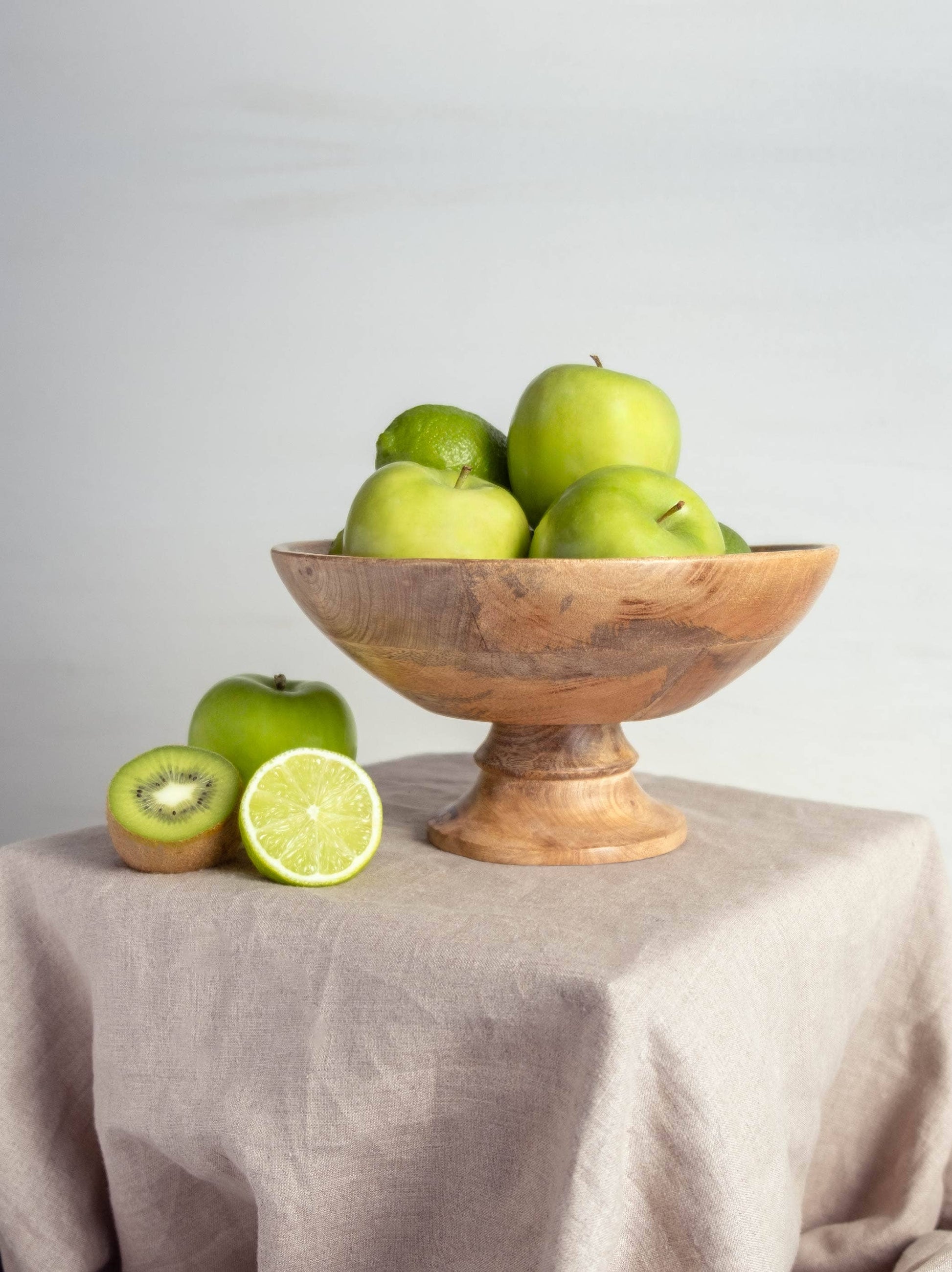 Classic Wood Pedestal Bowl