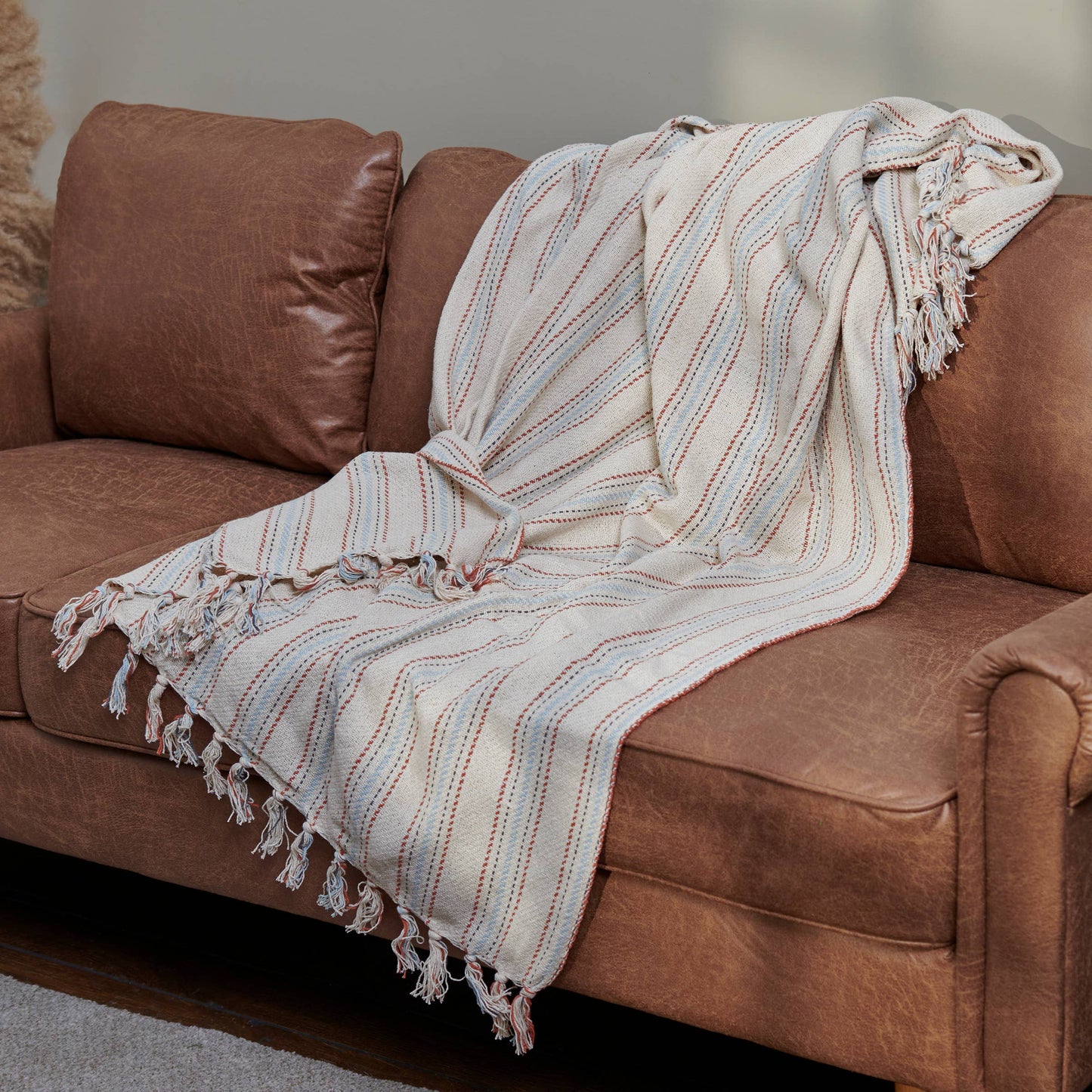 Ticking Stripe Throw