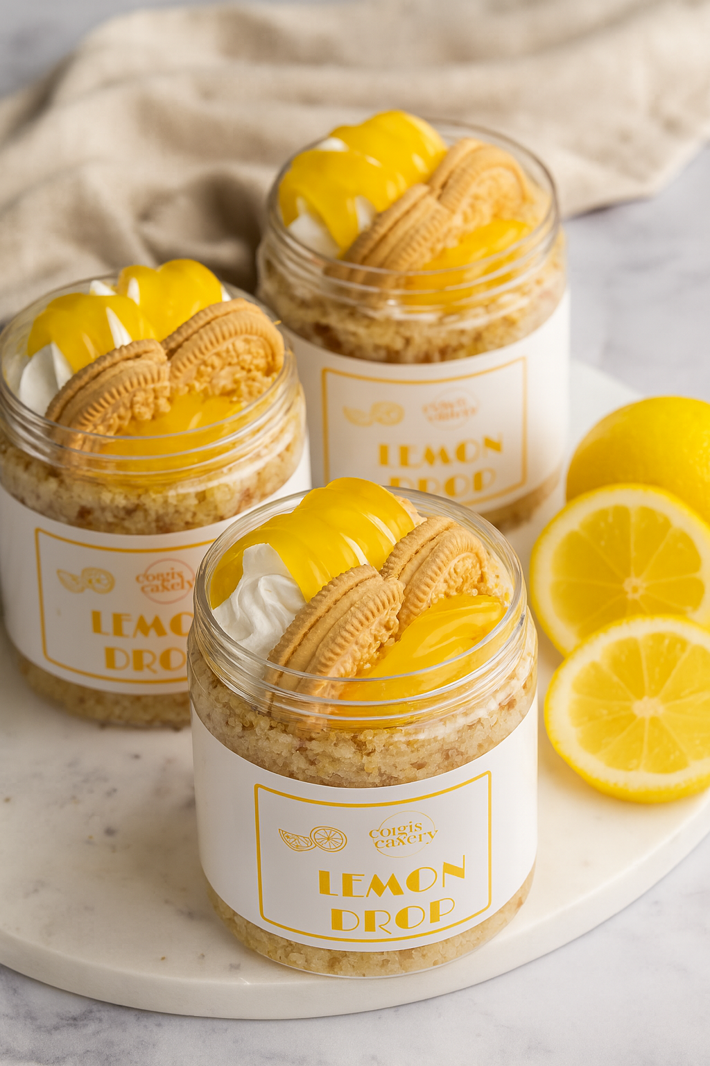 Lemon Cake Jar