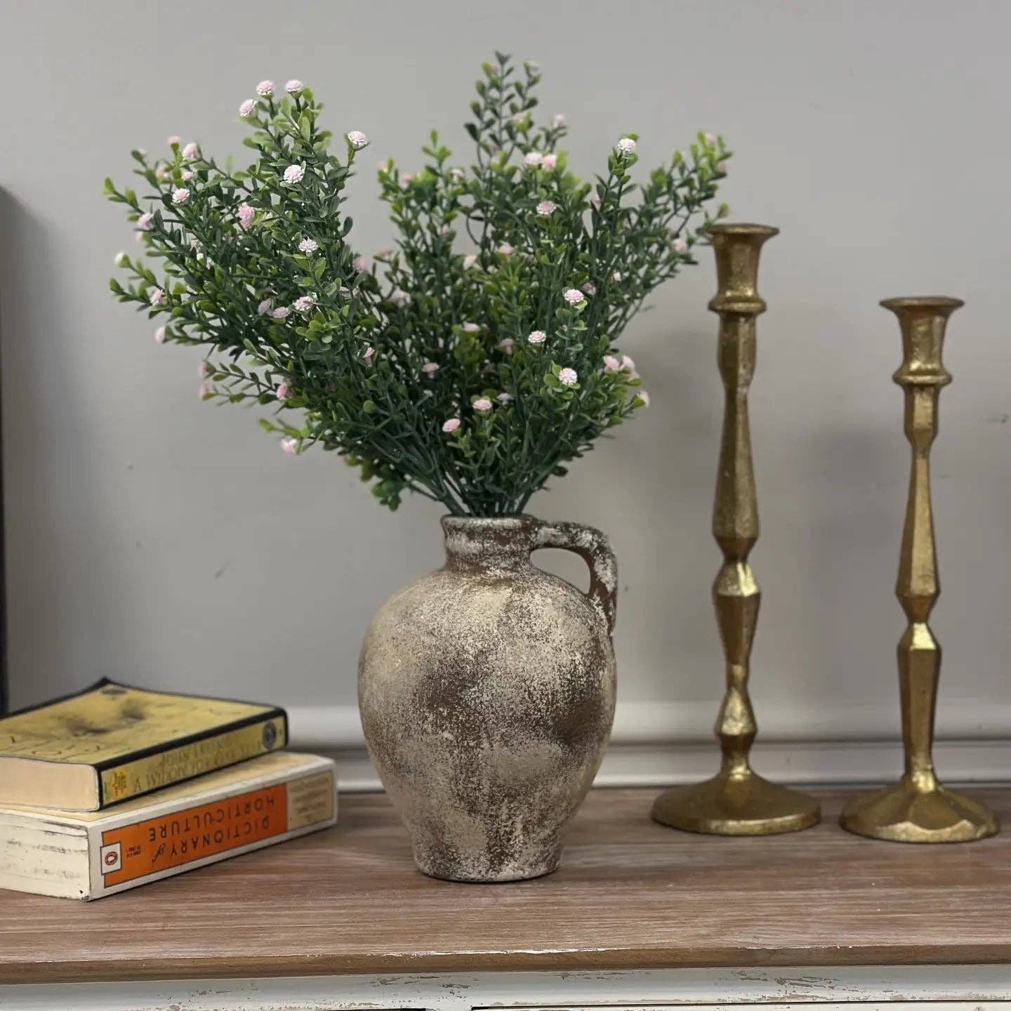 Rustic Aged Terracotta Vase