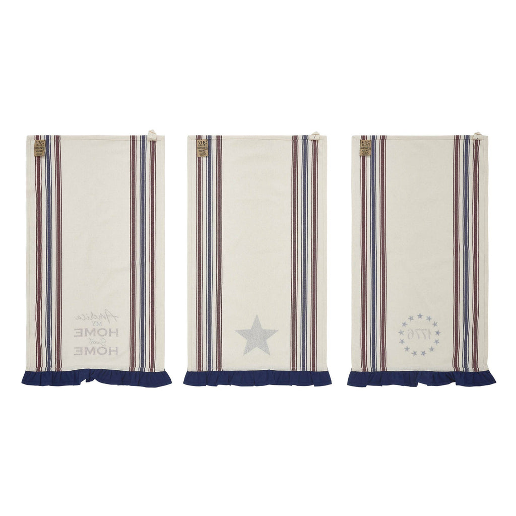 America Ruffled Tea Towel