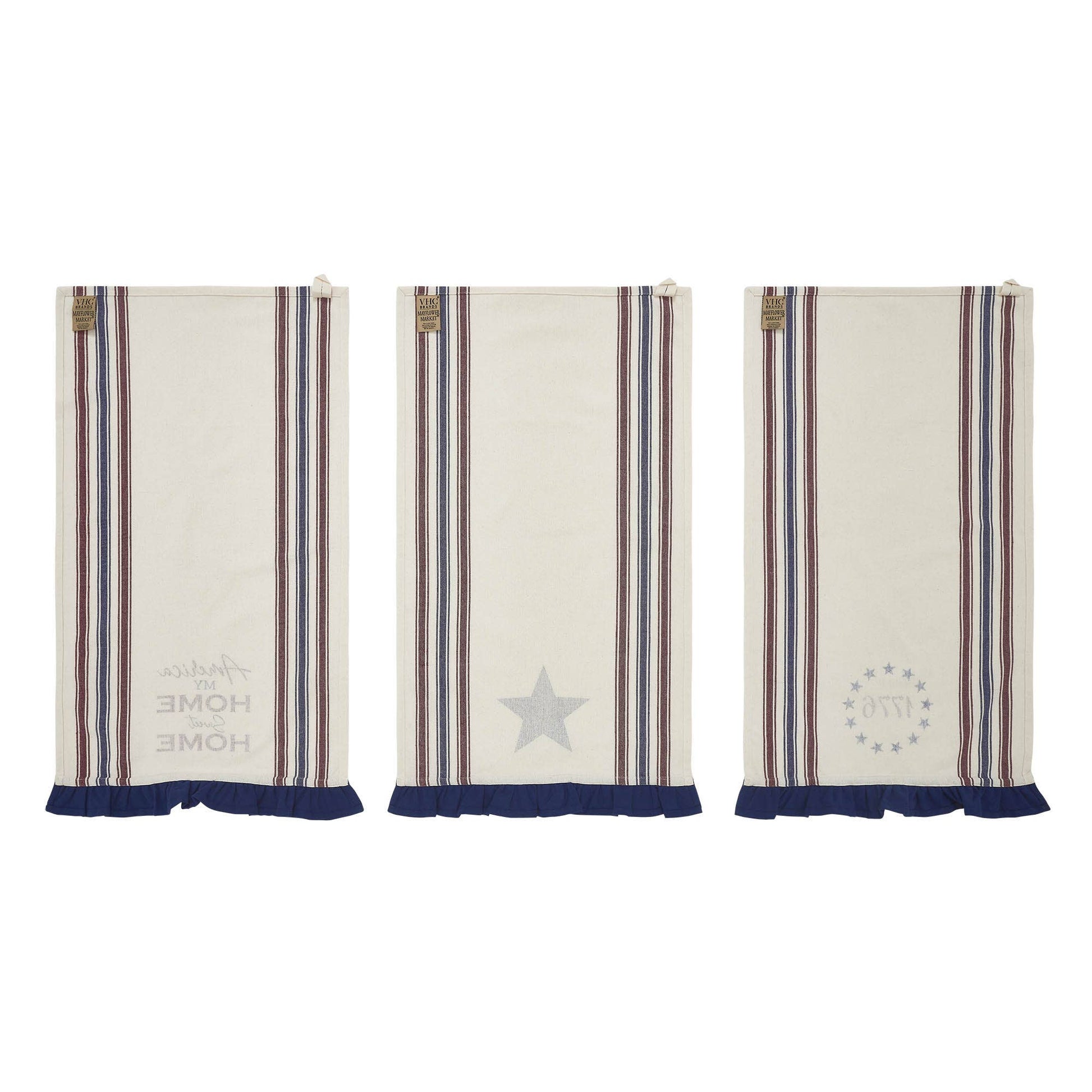 America Ruffled Tea Towel