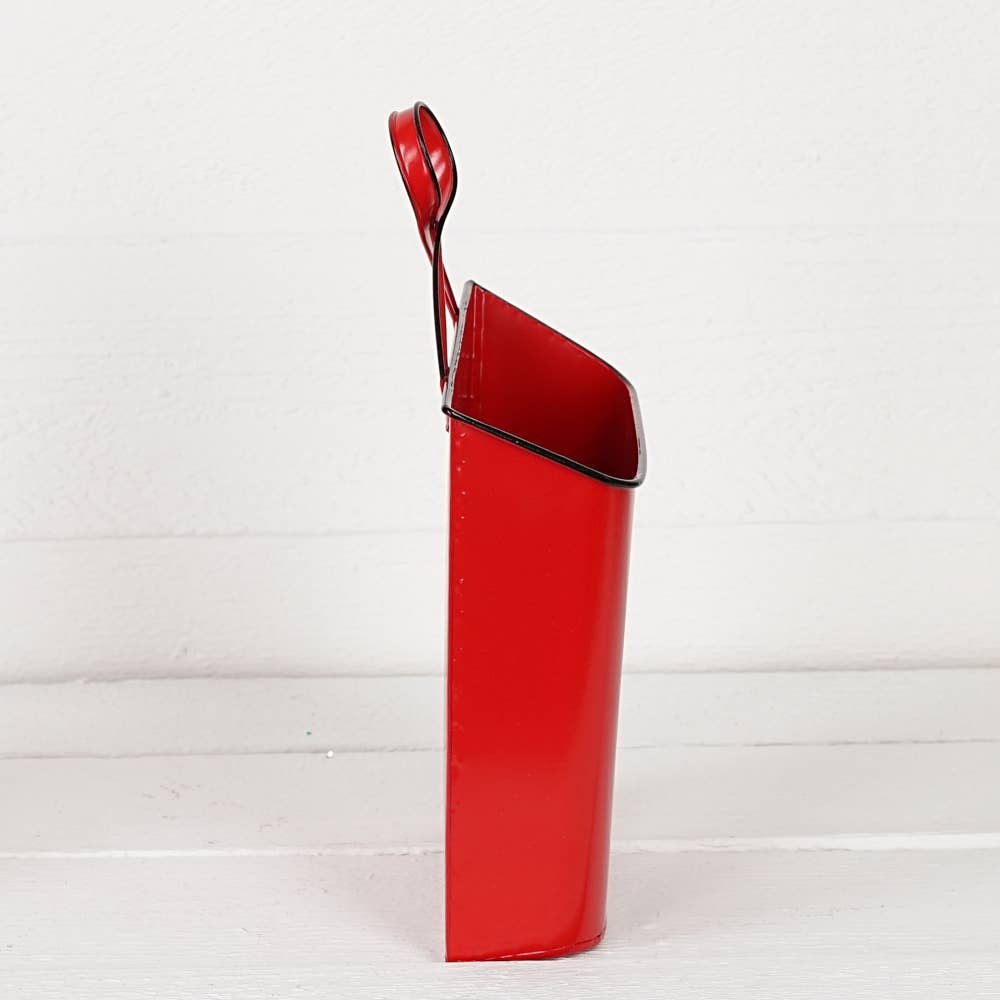 Vintage Red metal mailbox