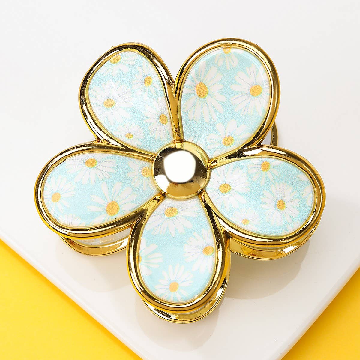 Floral Bloom Hair Claw Clip