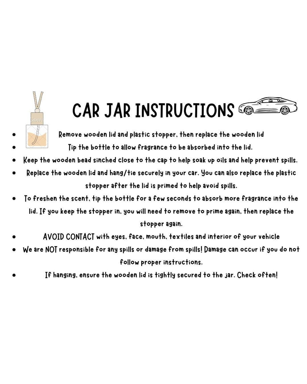 Car Fresheners/Car Jar