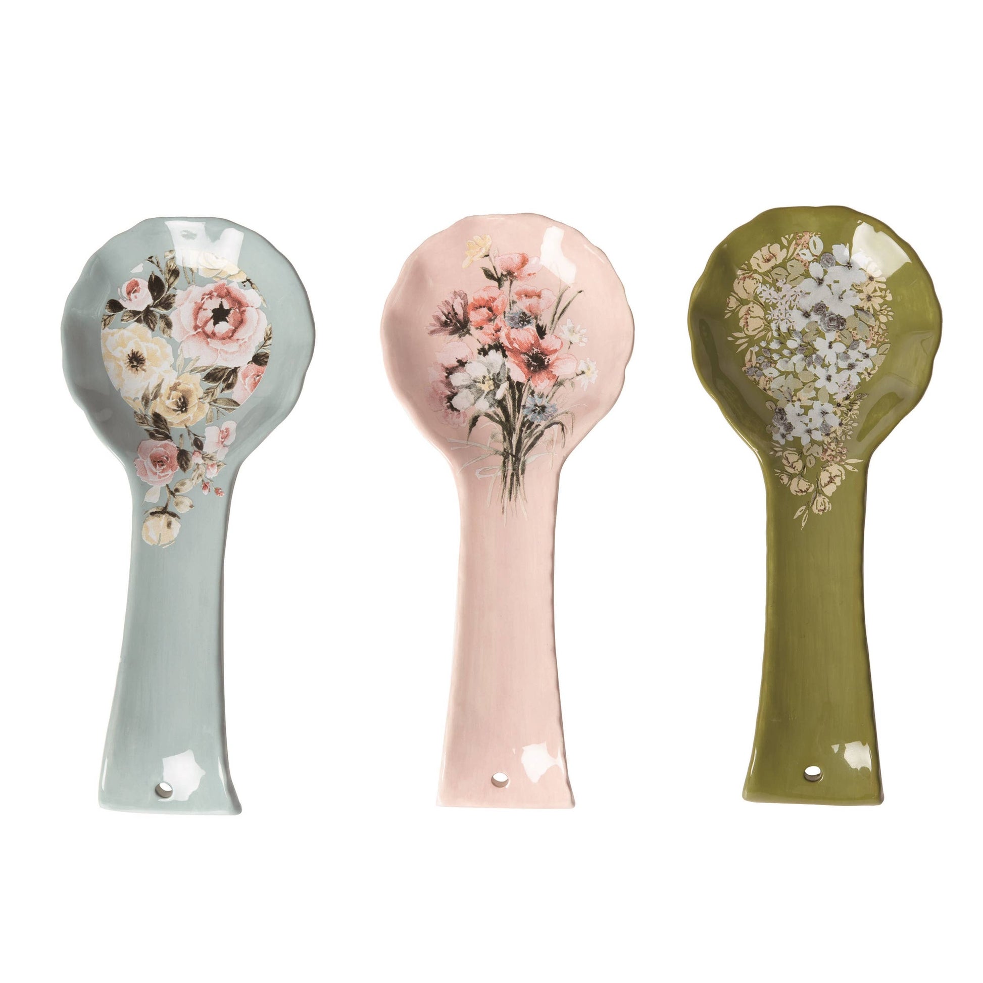Cottage Floral Spoon Rest