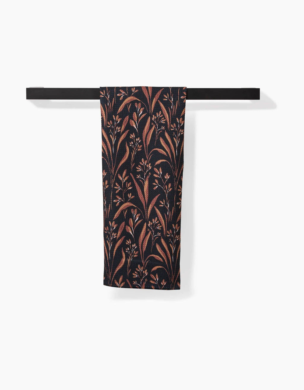 Vintage Grass Black Tea Towel