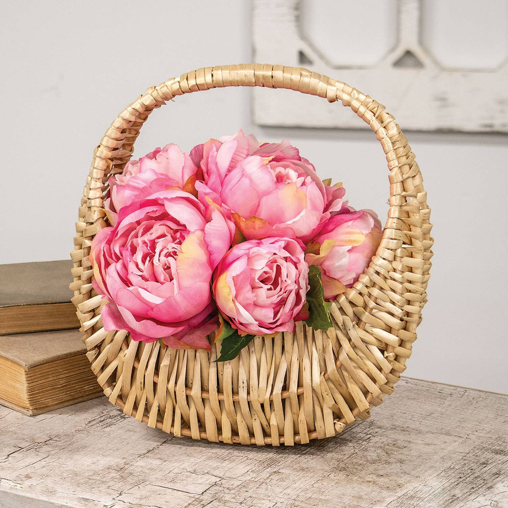 Wicker Flower Basket