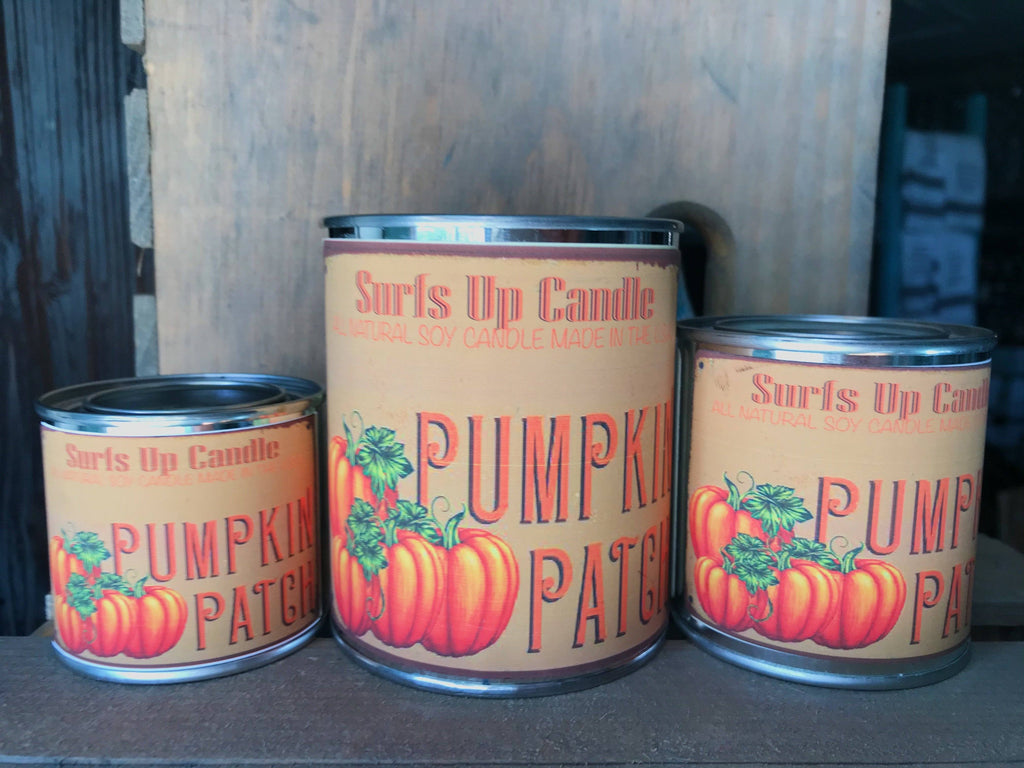 Pumpkin Patch Paint Can Candle