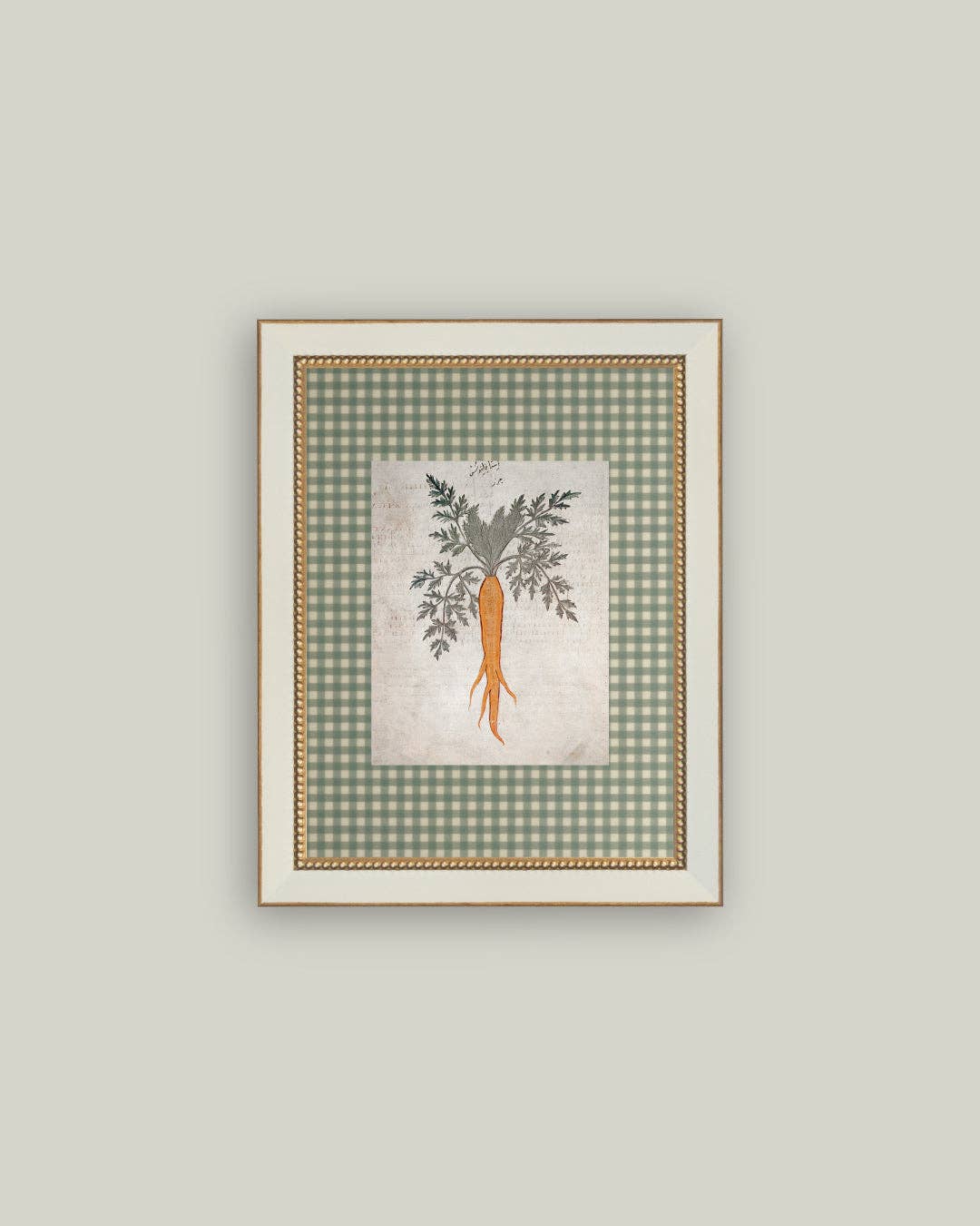Garden Carrot Framed Antique Art